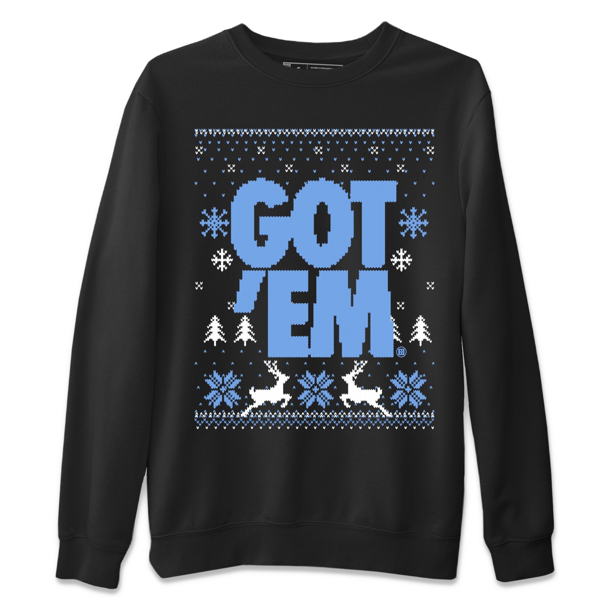 Got Em Ugly Sweater snkmatch Tees - Air Jordan 1 UNC Toe