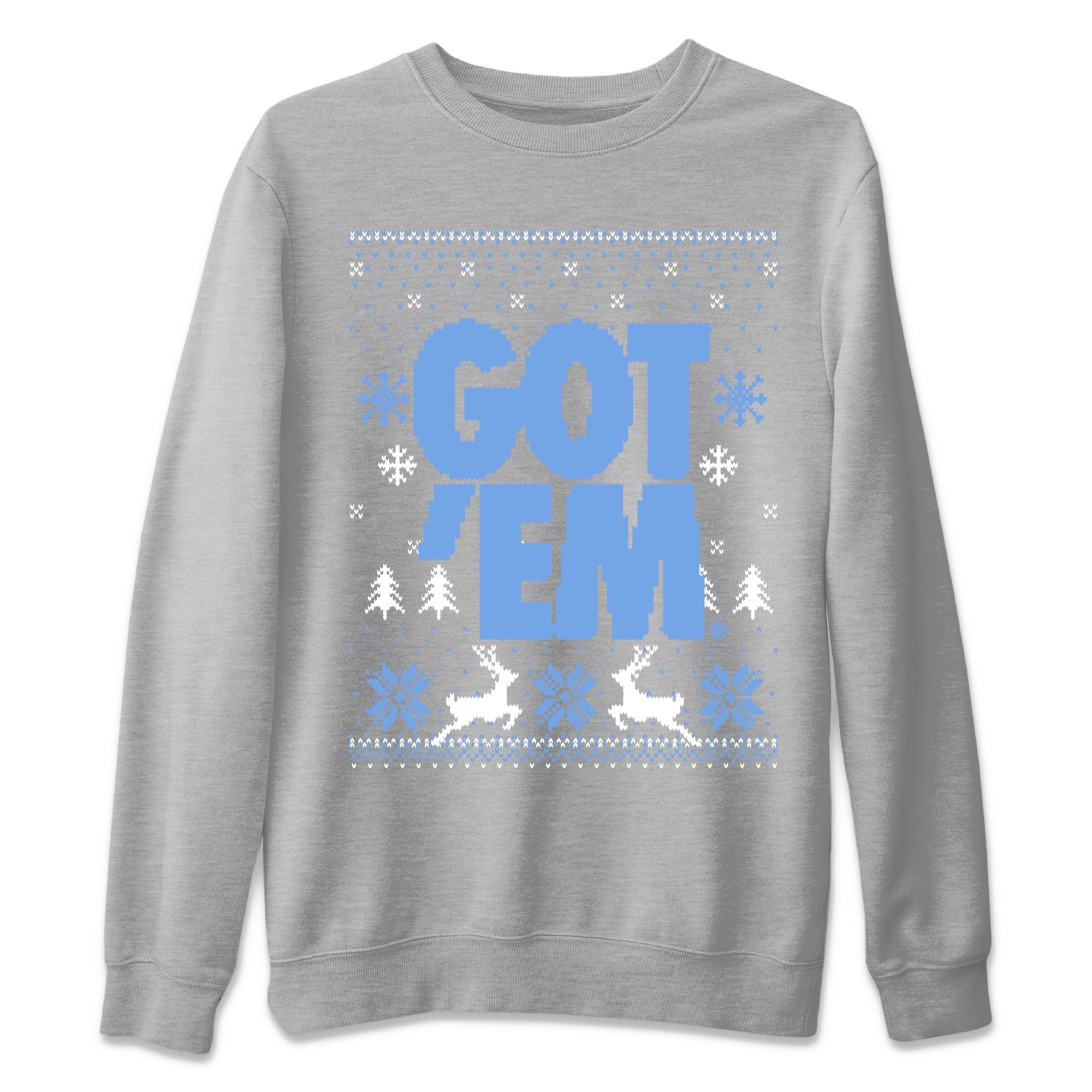 Got Em Ugly Sweater snkmatch Tees - Air Jordan 1 UNC Toe
