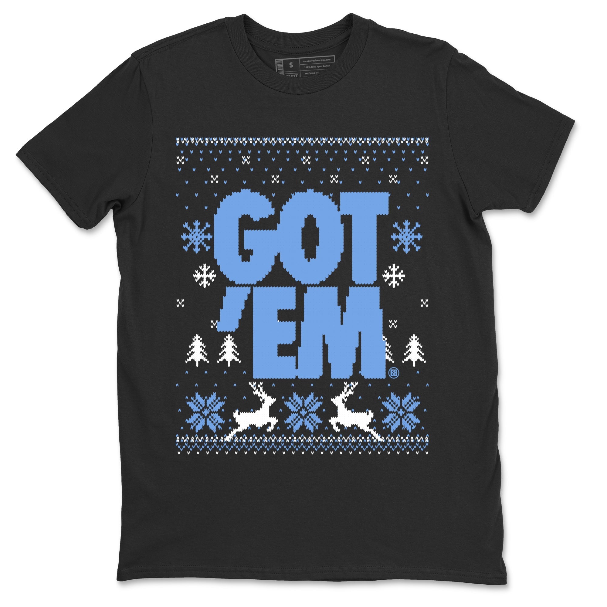 Got Em Ugly Sweater snkmatch Tees - Air Jordan 1 UNC Toe