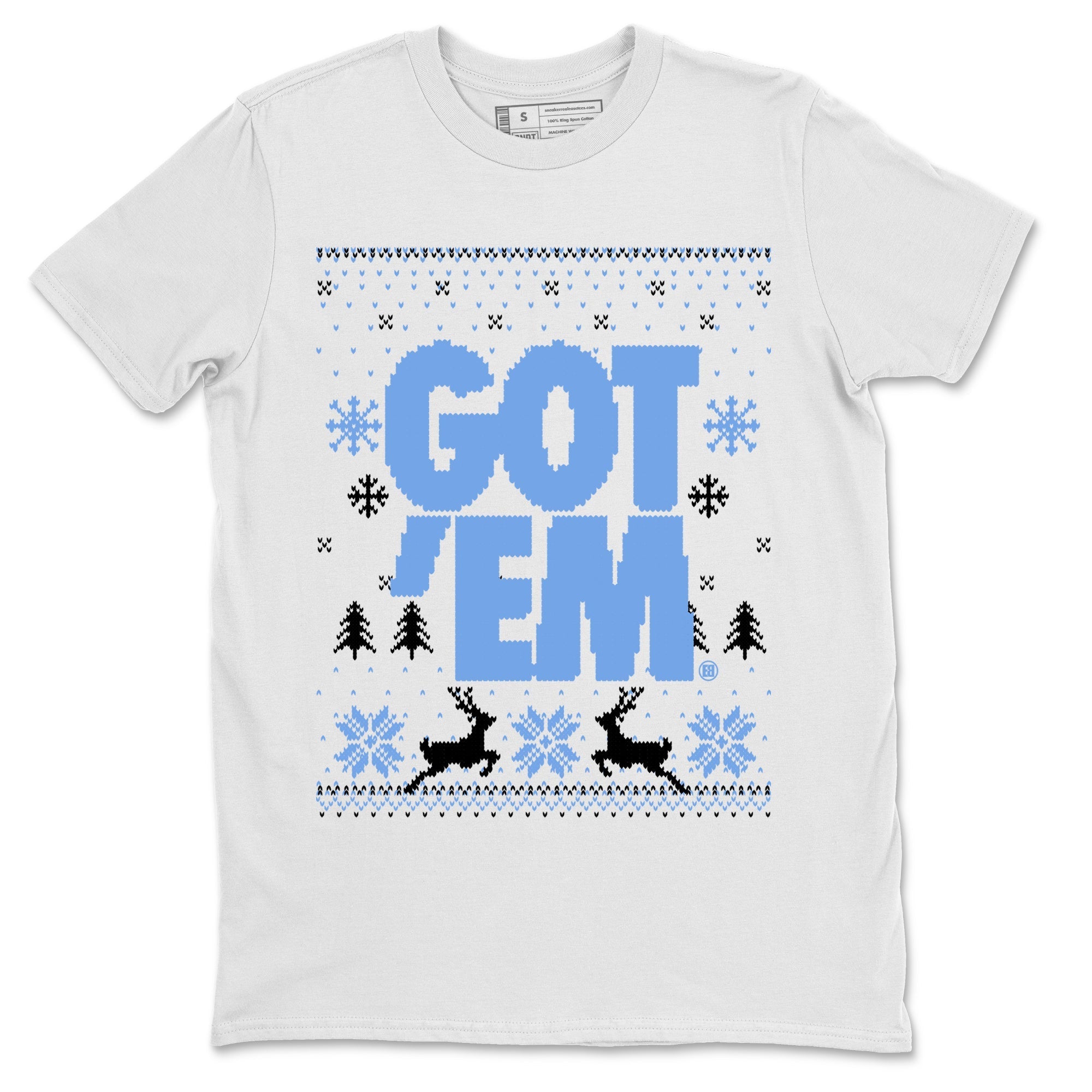 Got Em Ugly Sweater snkmatch Tees - Air Jordan 1 UNC Toe