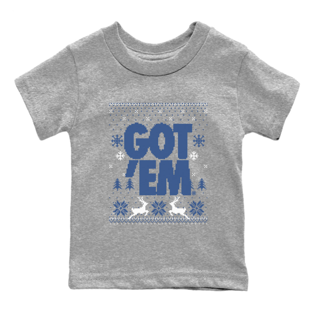 Got Em Ugly Sweater snkmatch Tees Kids - Air Jordan 11 Diffused Blue