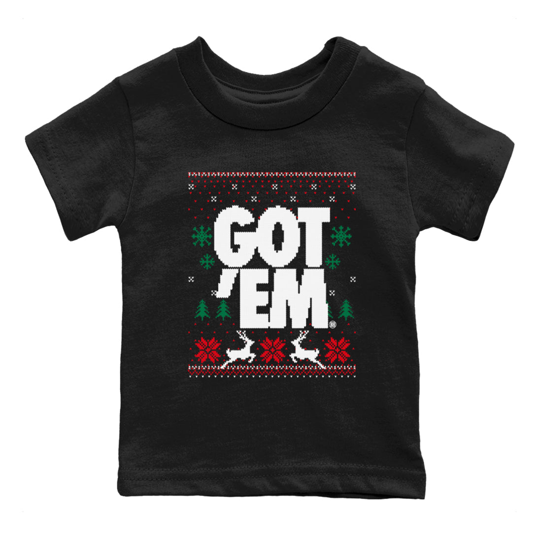 Got Em Ugly Sweater snkmatch Tees Kids - Air Jordan 2 Christmas