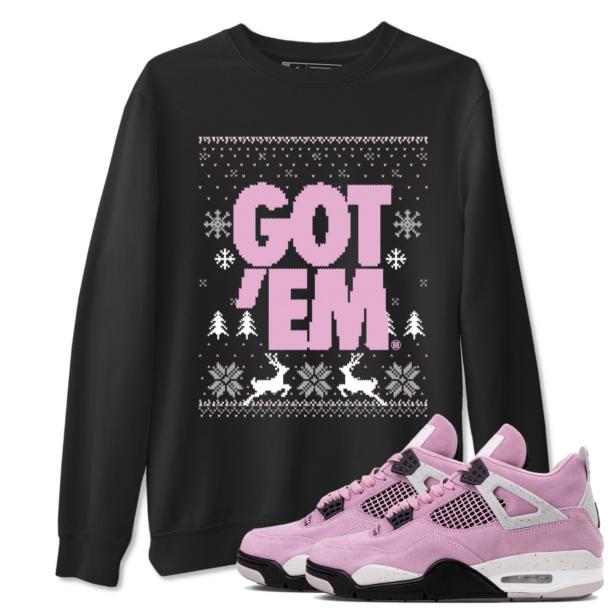 Got Em Ugly Sweater snkmatch Tees - Air Jordan 4 Orchid