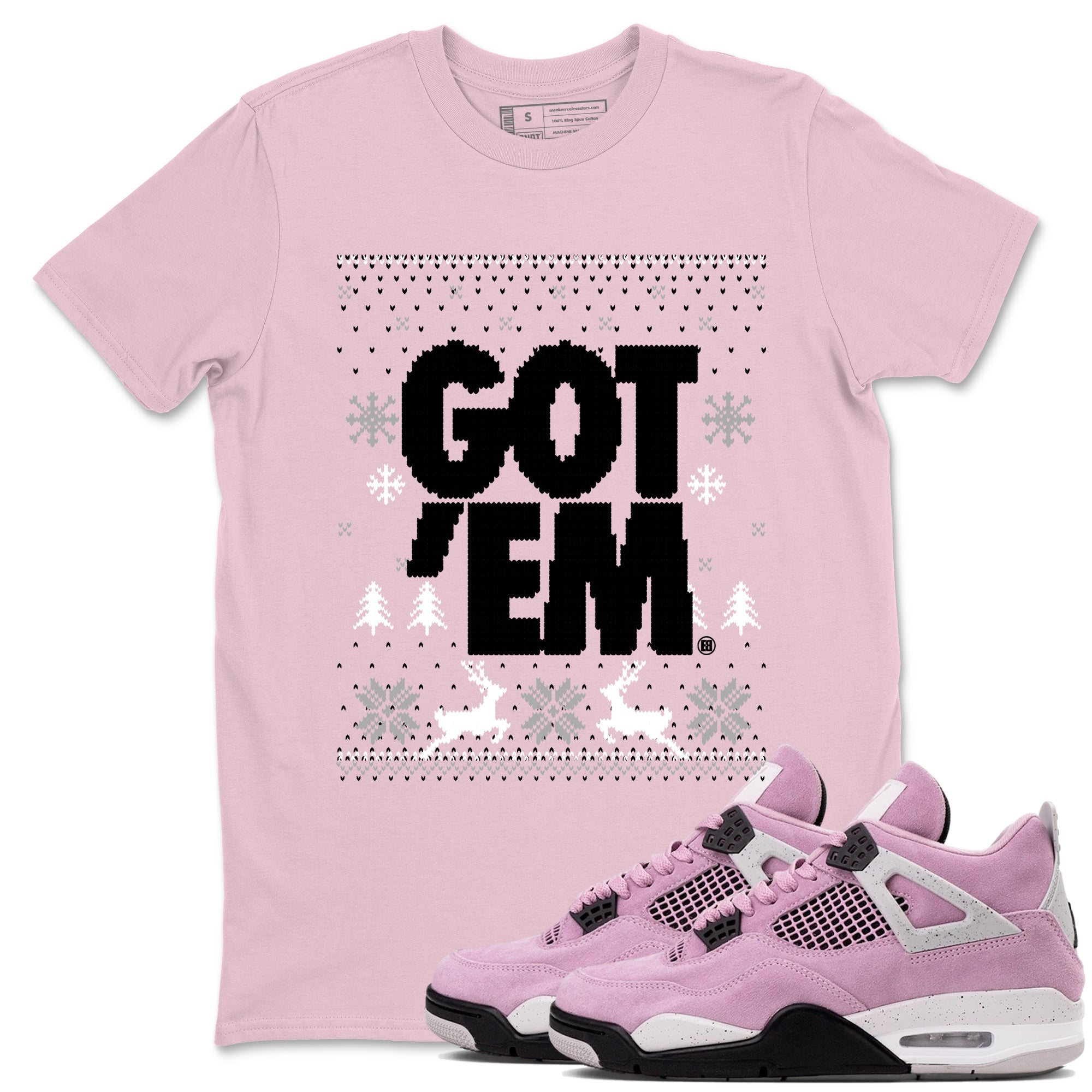 Got Em Ugly Sweater snkmatch Tees - Air Jordan 4 Orchid