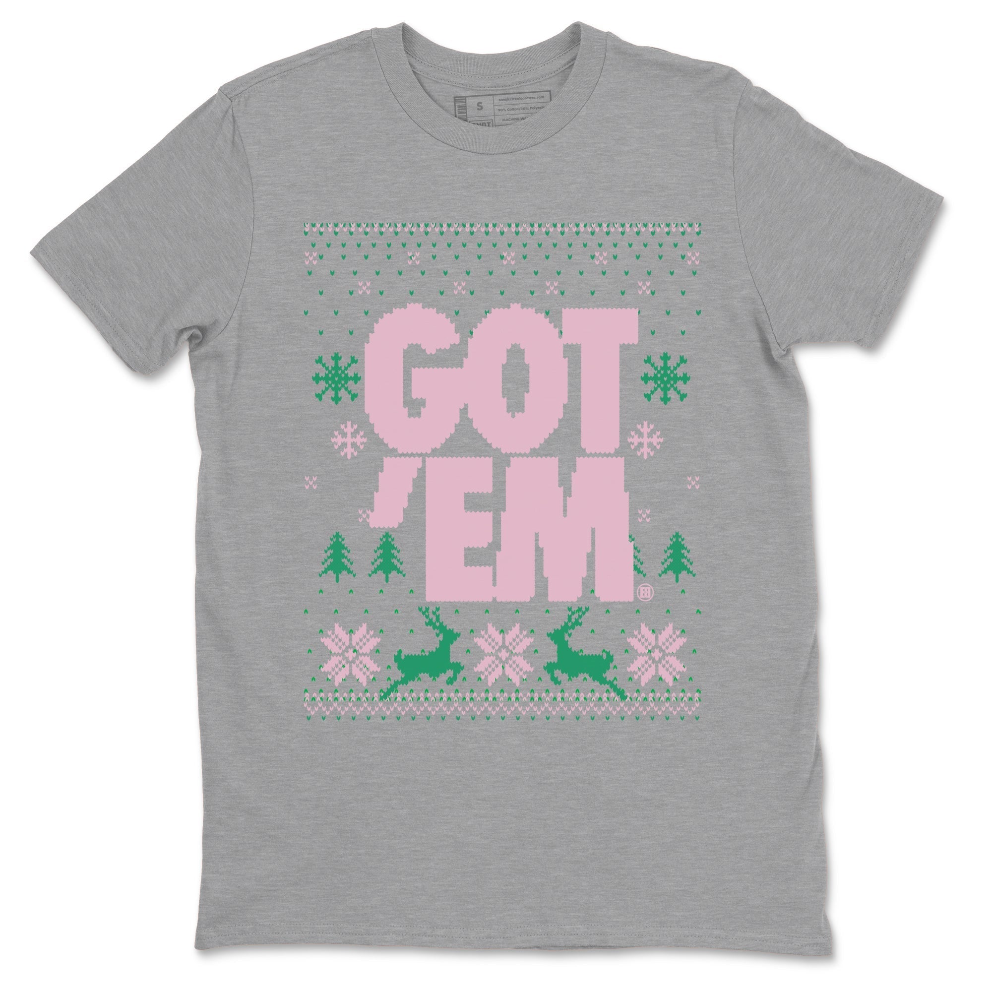 Got Em Ugly Sweater snkmatch Tees - Dunk Medium Soft Pink Malachite