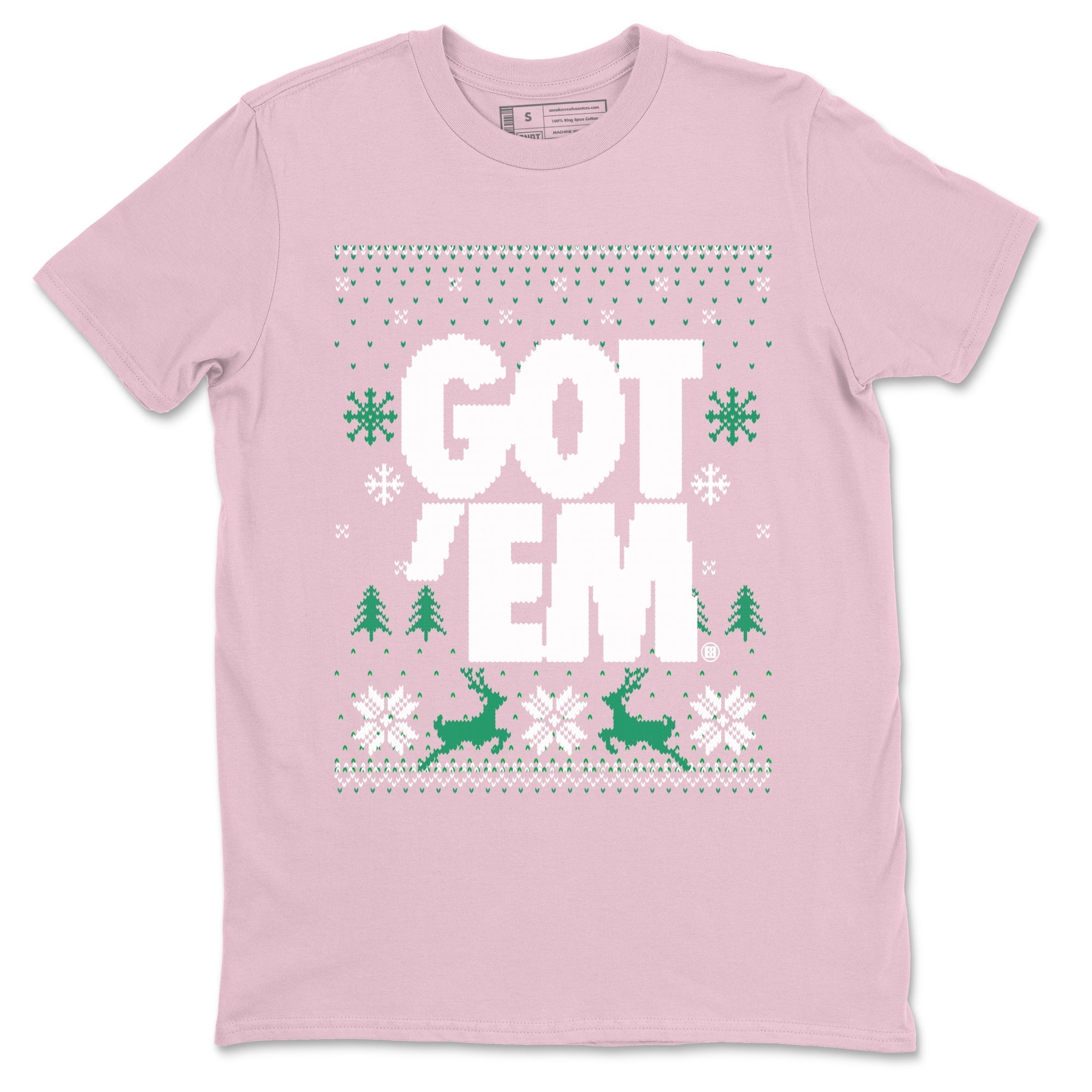 Got Em Ugly Sweater snkmatch Tees - Dunk Medium Soft Pink Malachite