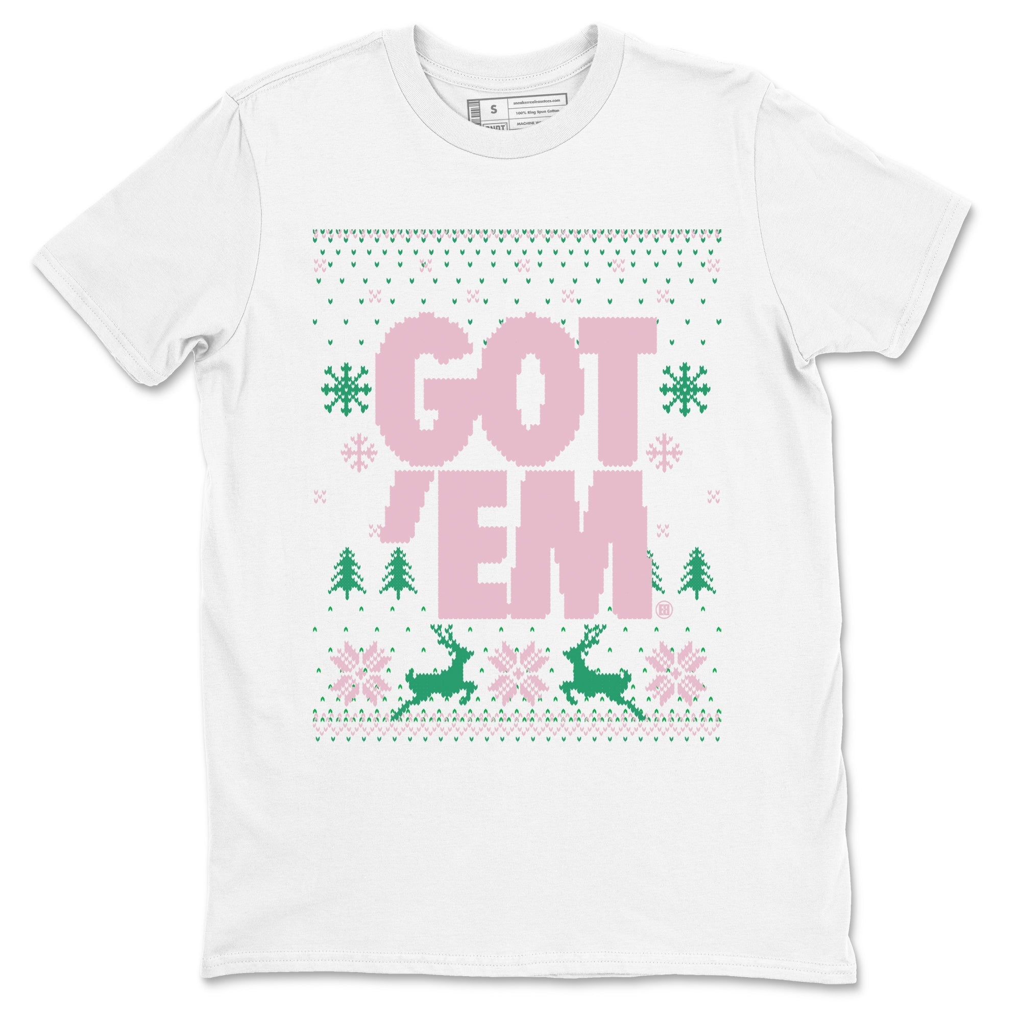 Got Em Ugly Sweater snkmatch Tees - Dunk Medium Soft Pink Malachite