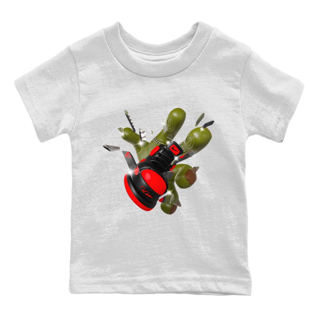 Got Em Zombie Hand snkmatch Tee Kids - Air Jordan 1 Satin Bred