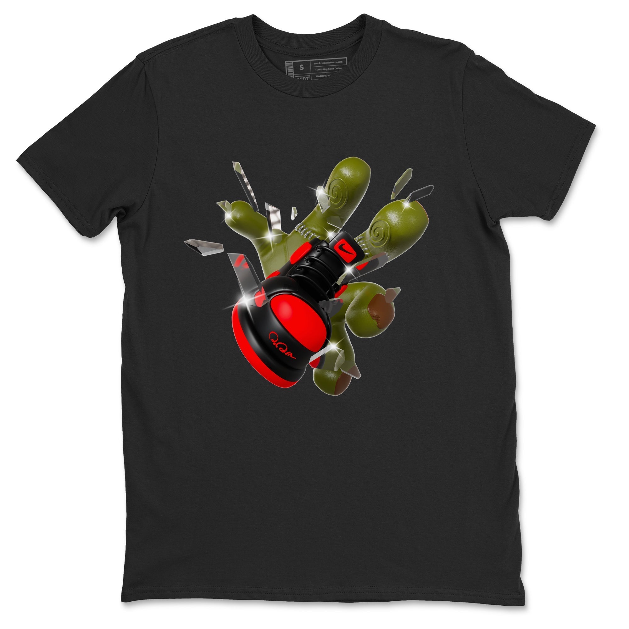 Got Em Zombie Hand snkmatch Tee - Air Jordan 1 Satin Bred