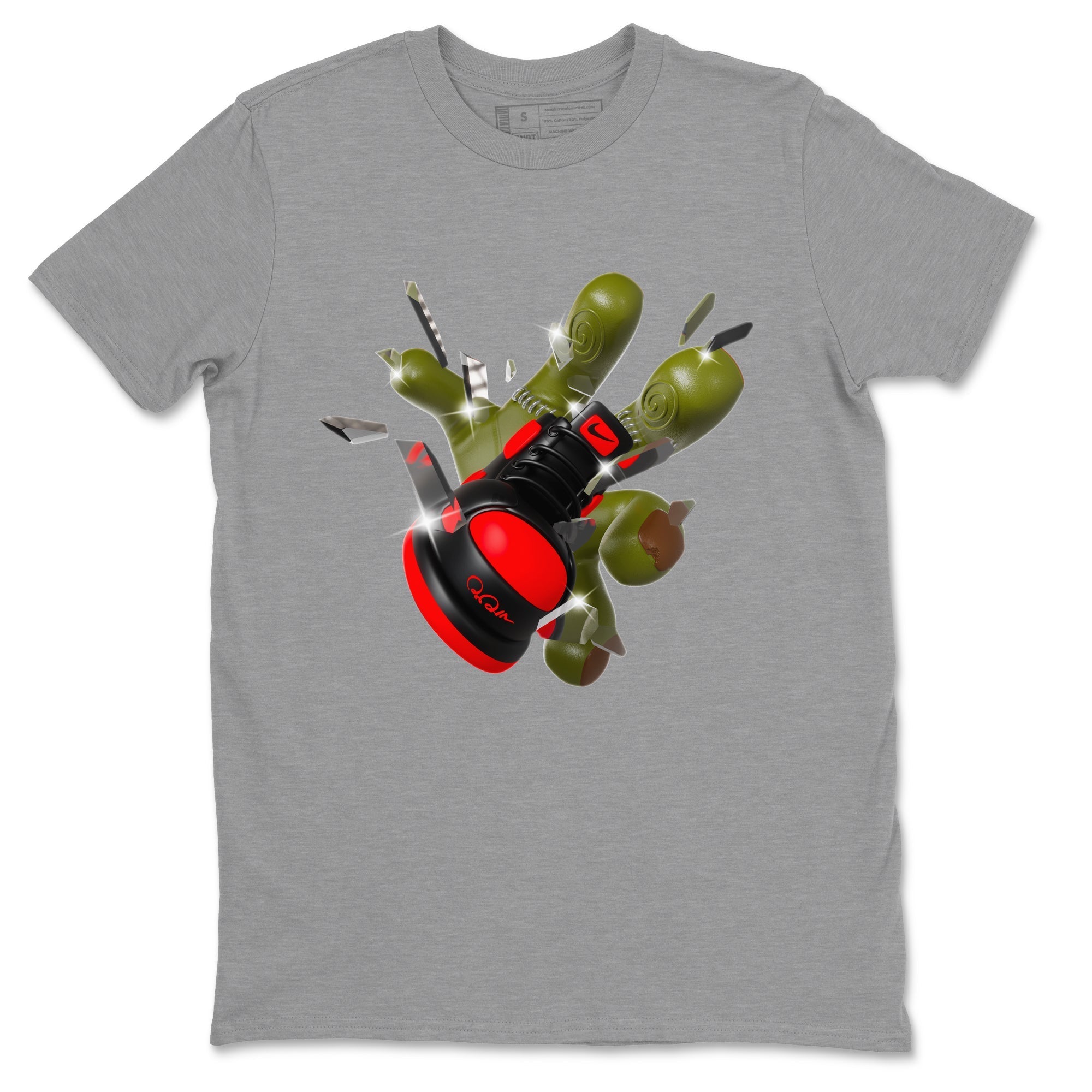 Got Em Zombie Hand snkmatch Tee - Air Jordan 1 Satin Bred