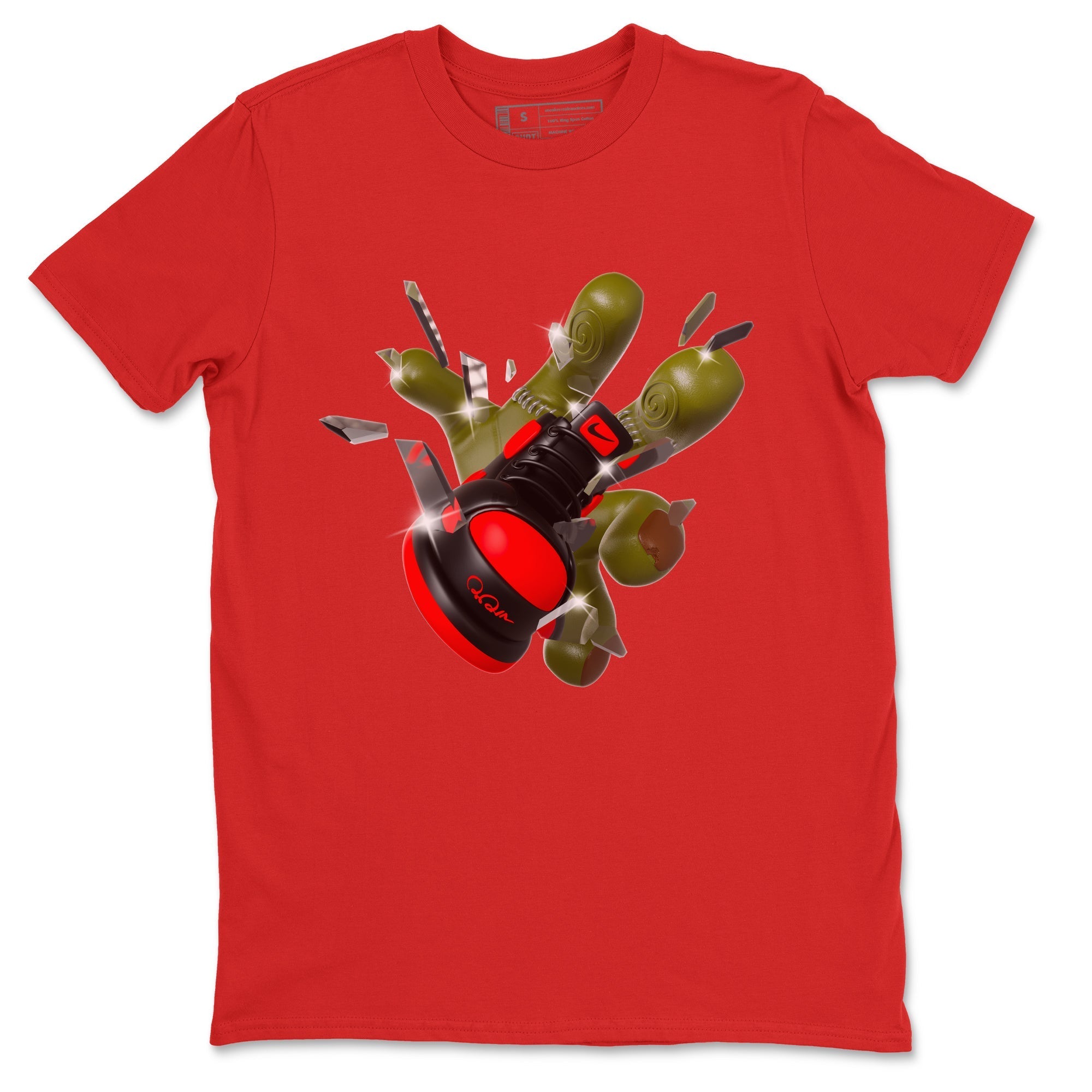 Got Em Zombie Hand snkmatch Tee - Air Jordan 1 Satin Bred