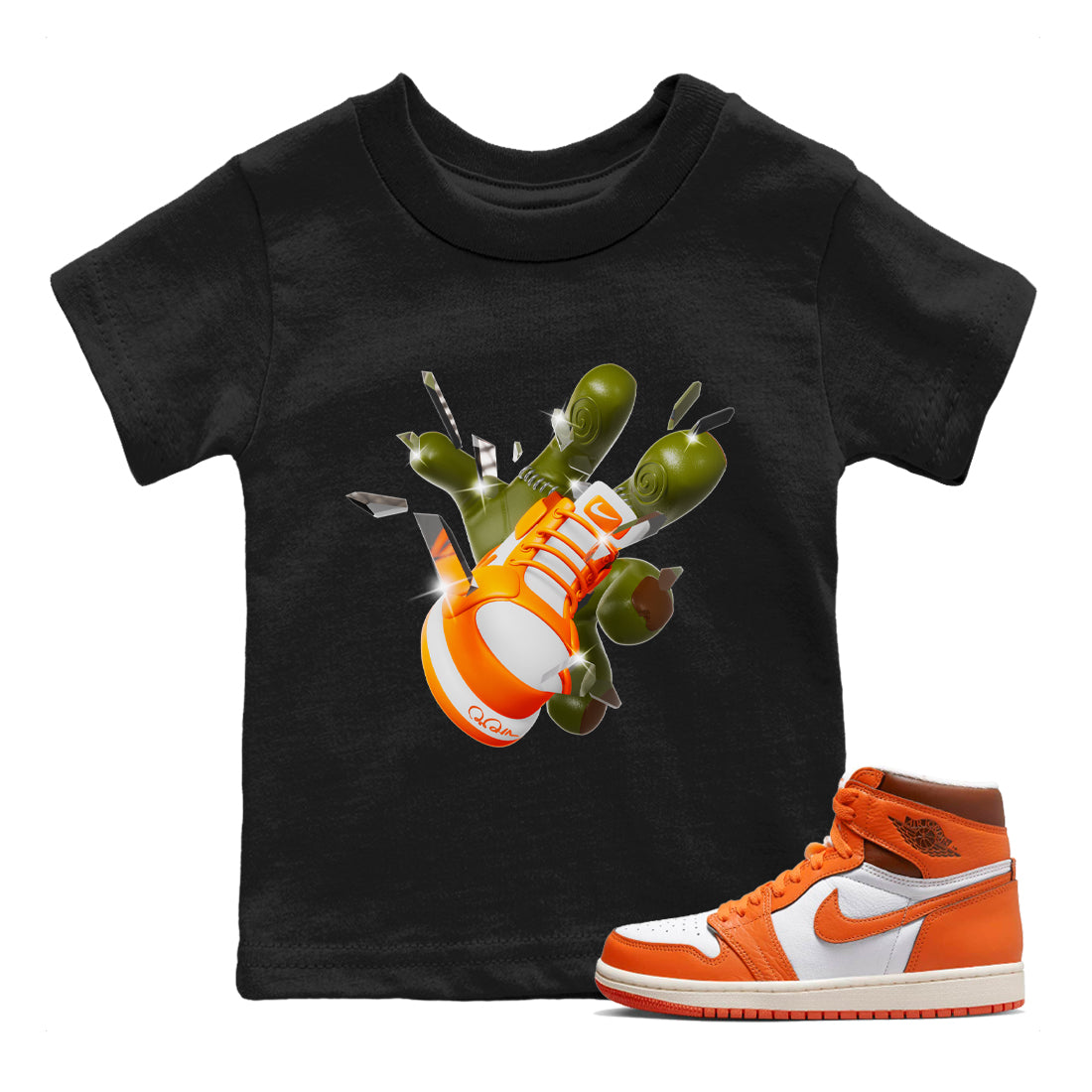 Got Em Zombie Hand snkmatch Tee Kids - Air Jordan 1 Starfish