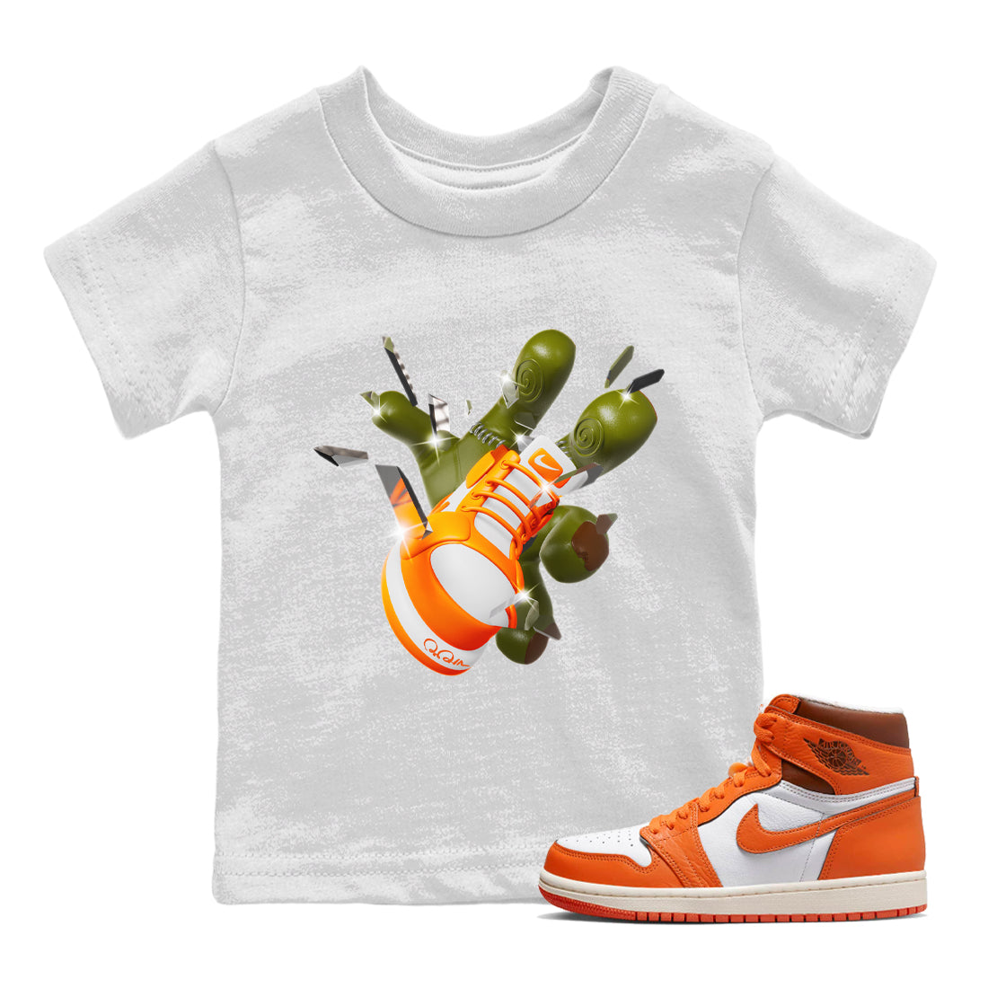 Got Em Zombie Hand snkmatch Tee Kids - Air Jordan 1 Starfish