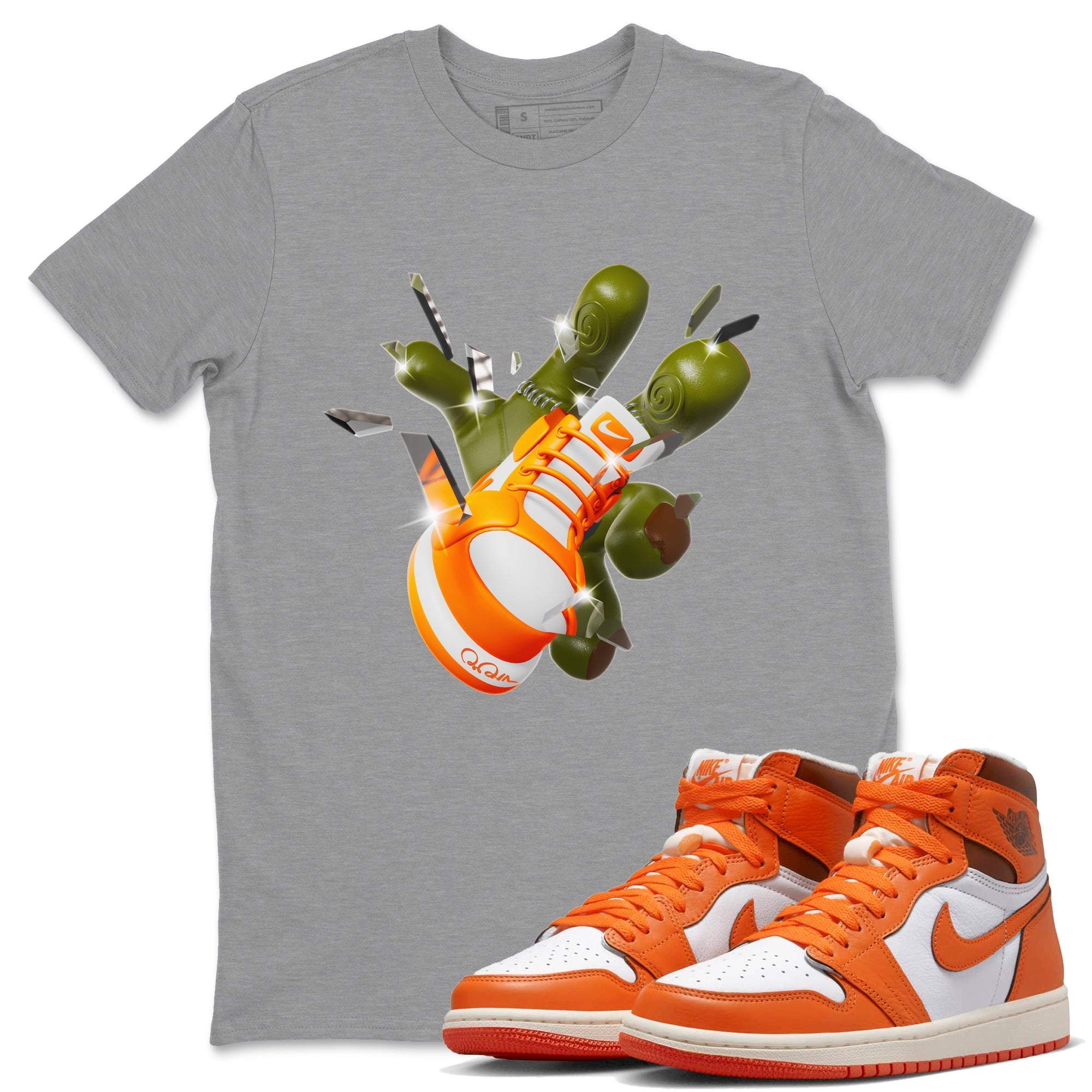 Got Em Zombie Hand snkmatch Tee - Air Jordan 1 Starfish