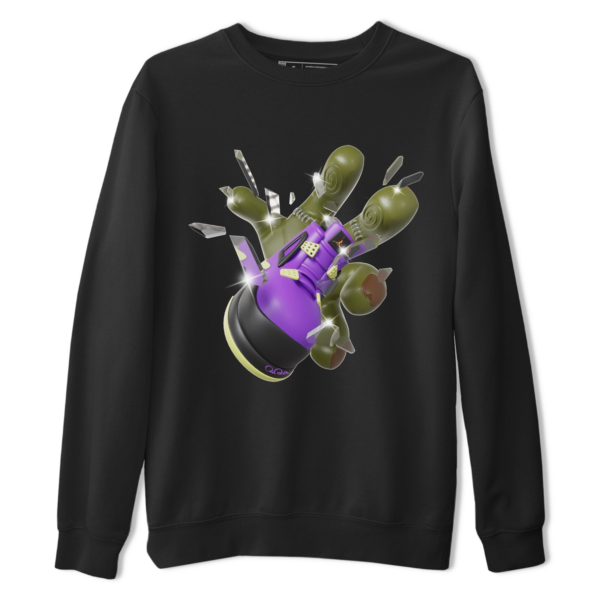Got Em Zombie Hand snkmatch Tee - Air Jordan 4 Canyon Purple