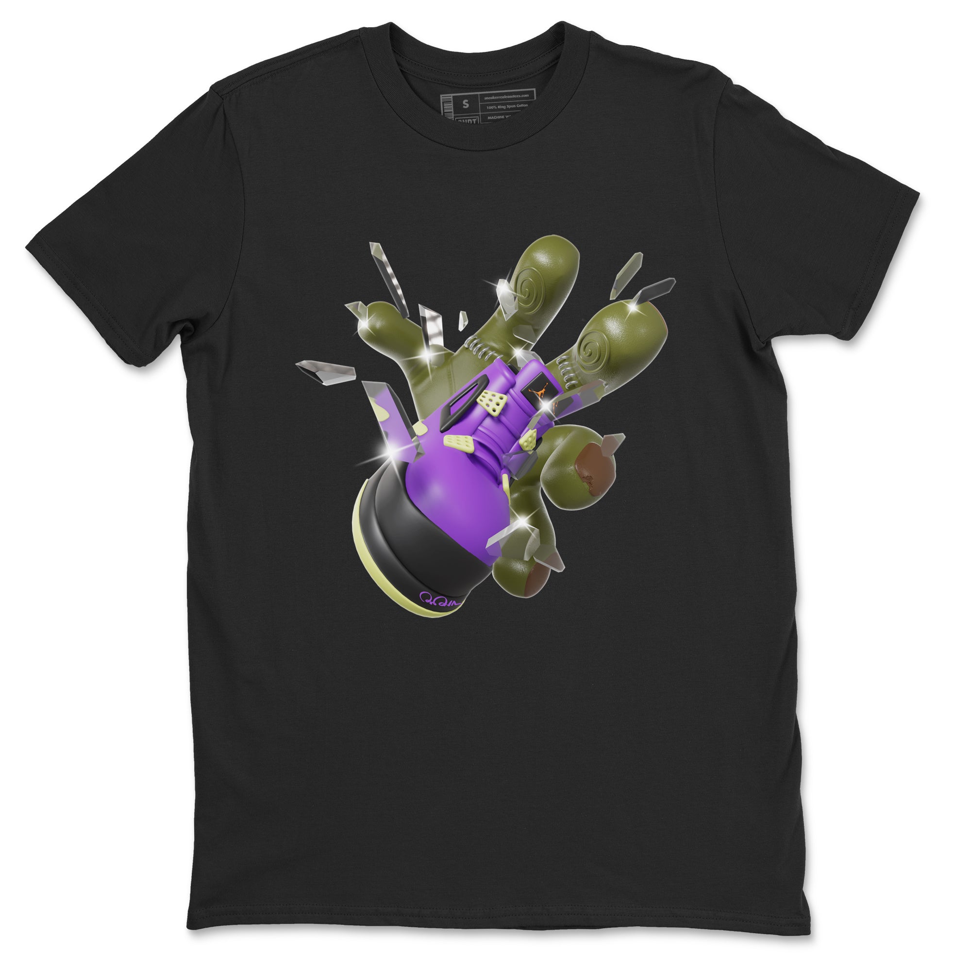 Got Em Zombie Hand snkmatch Tee - Air Jordan 4 Canyon Purple
