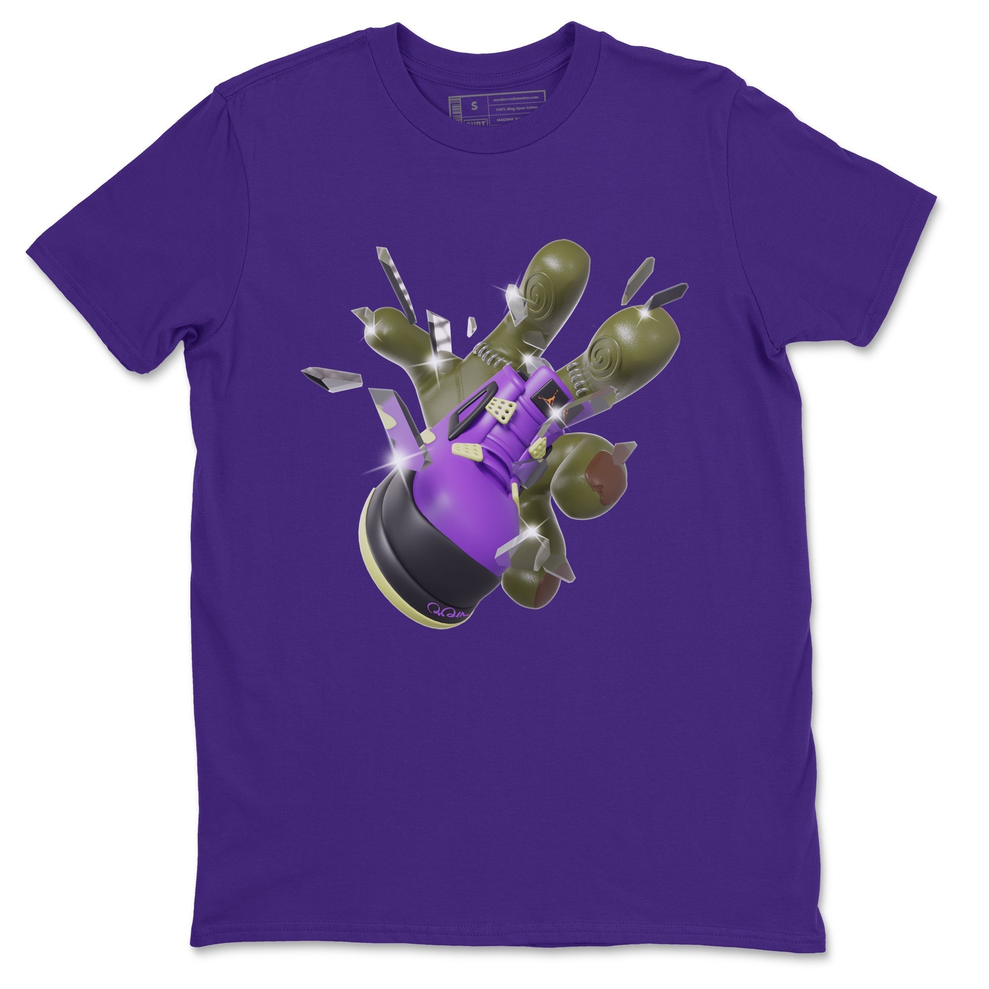 Got Em Zombie Hand snkmatch Tee - Air Jordan 4 Canyon Purple