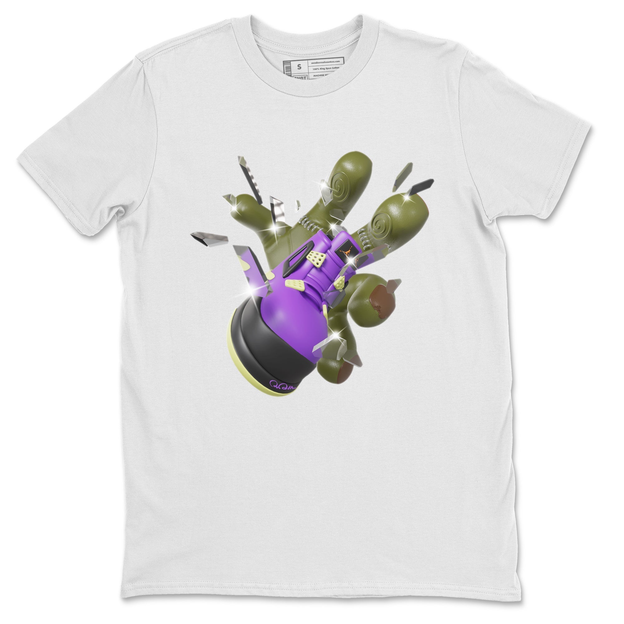 Got Em Zombie Hand snkmatch Tee - Air Jordan 4 Canyon Purple