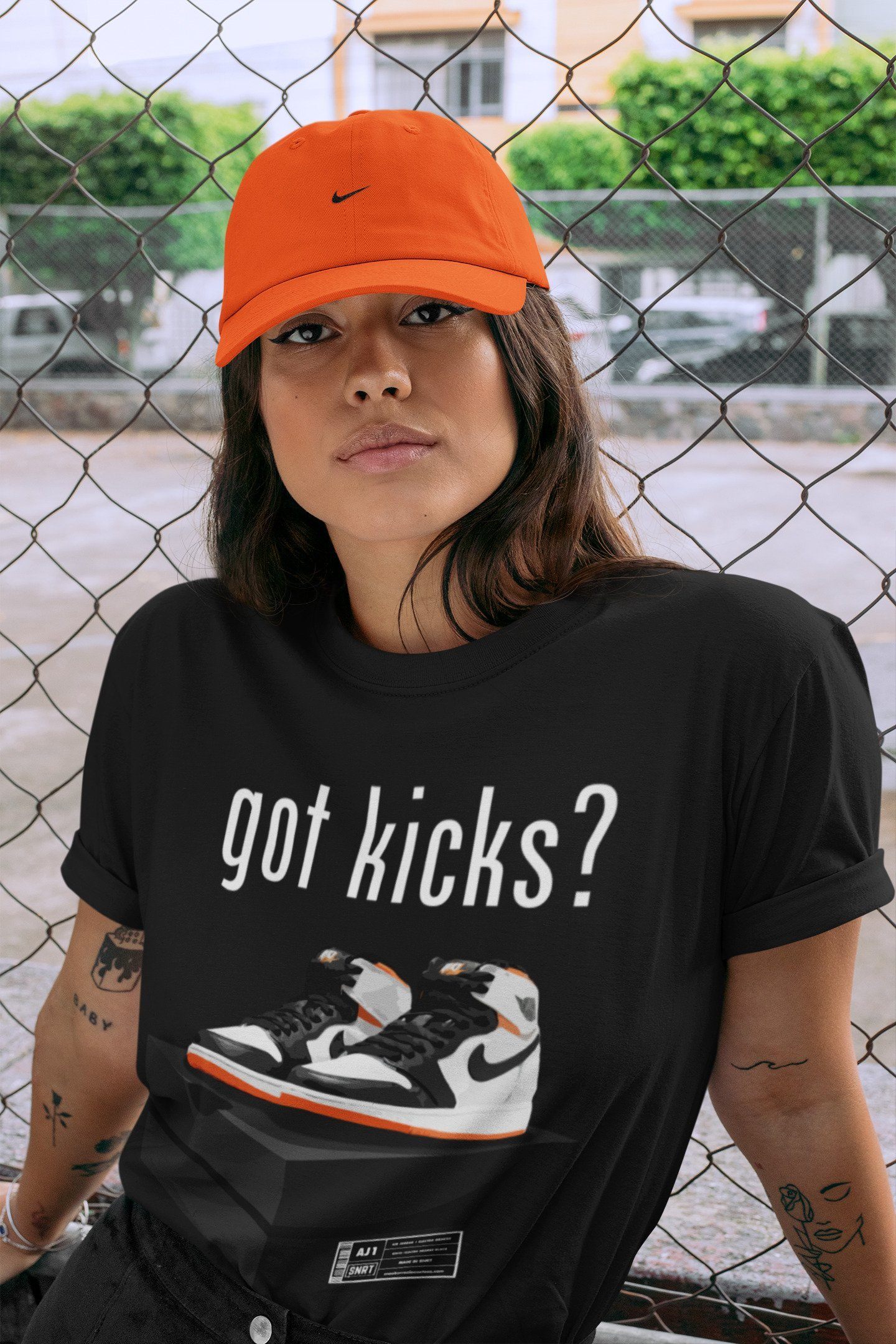 Got Kicks Unisex Tops - Air Jordan 1 Electro Orange