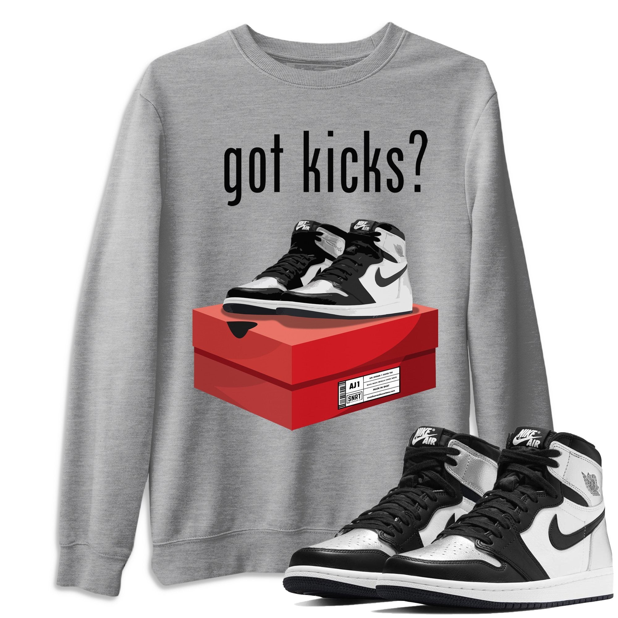 Got Kicks Unisex Tops - Air Jordan 1 Silver Toe