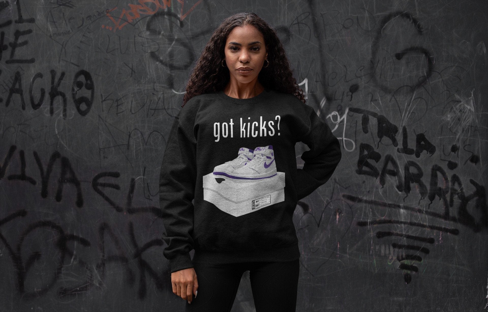 Got Kicks Unisex Tops - Air Jordan 1 WMNS Court Purple