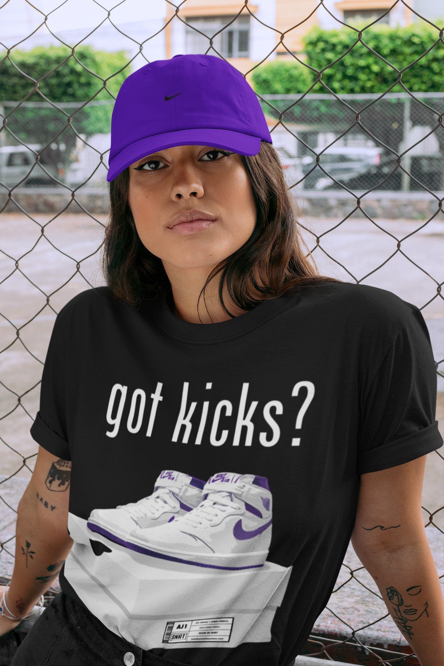 Got Kicks Unisex Tops - Air Jordan 1 WMNS Court Purple