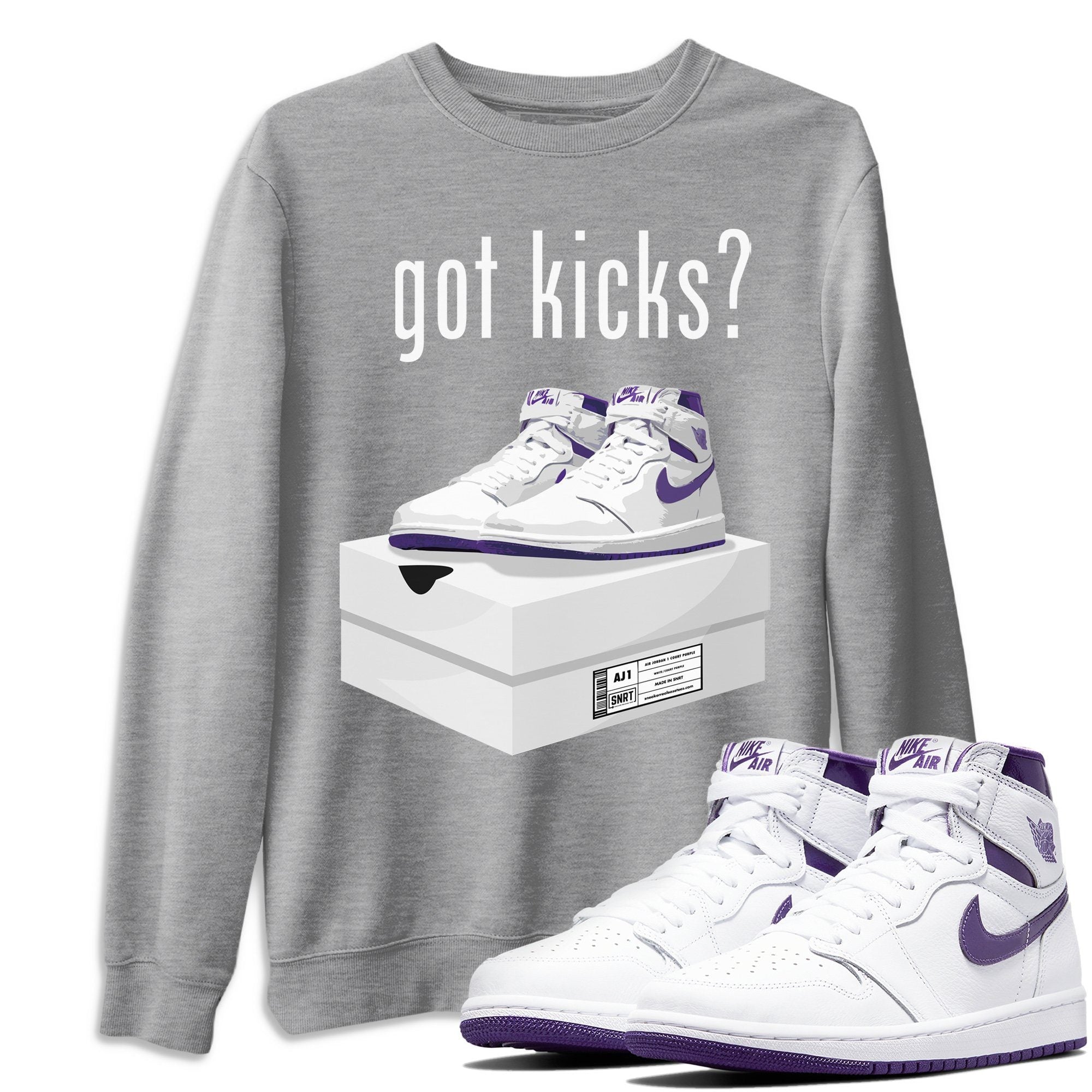 Got Kicks Unisex Tops - Air Jordan 1 WMNS Court Purple