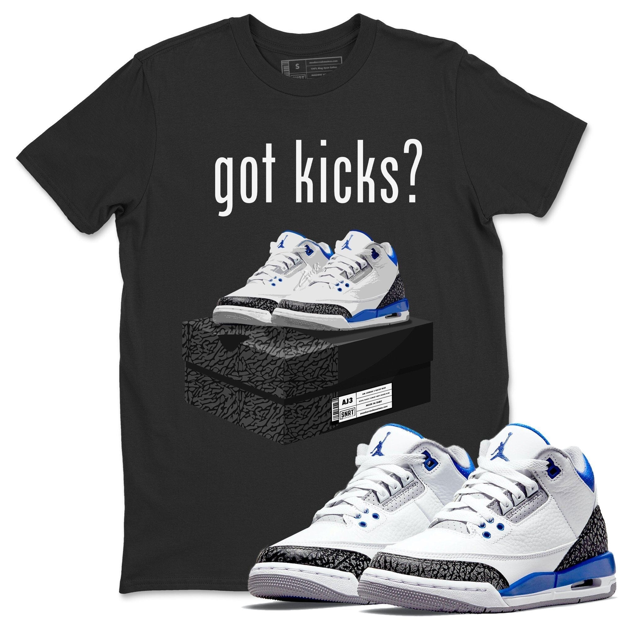 Got Kicks Unisex Tops - Air Jordan 3 Racer Blue