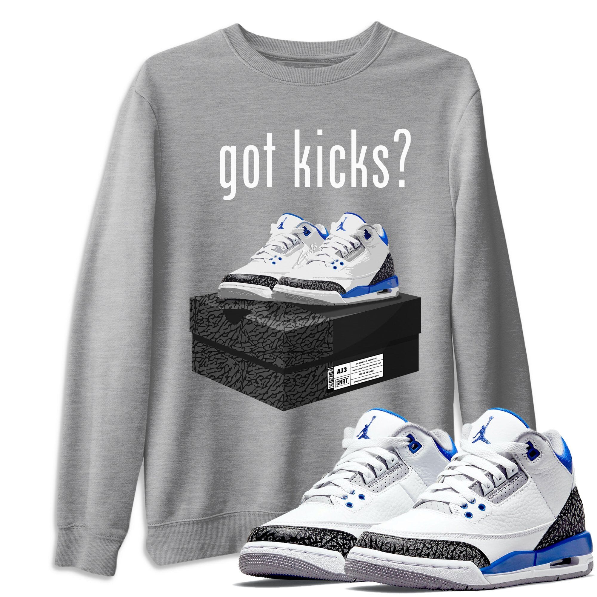 Got Kicks Unisex Tops - Air Jordan 3 Racer Blue