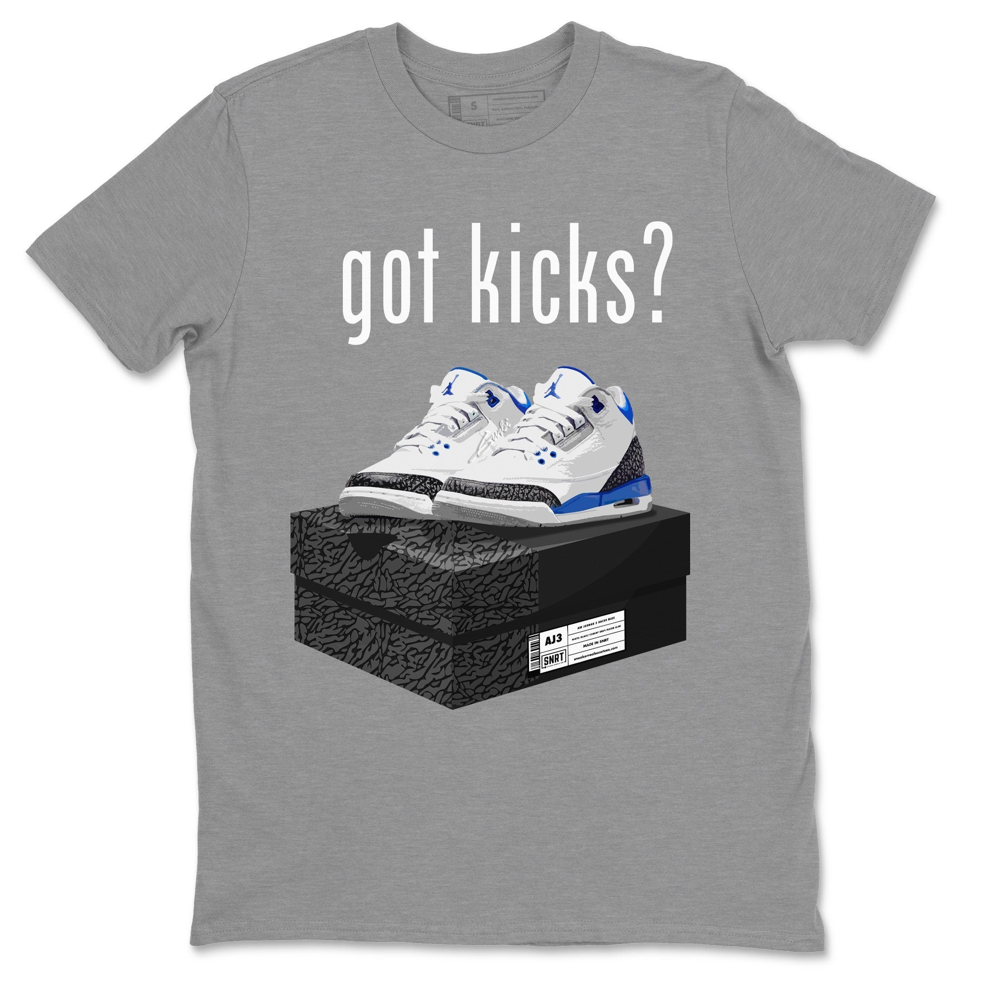 Got Kicks Unisex Tops - Air Jordan 3 Racer Blue