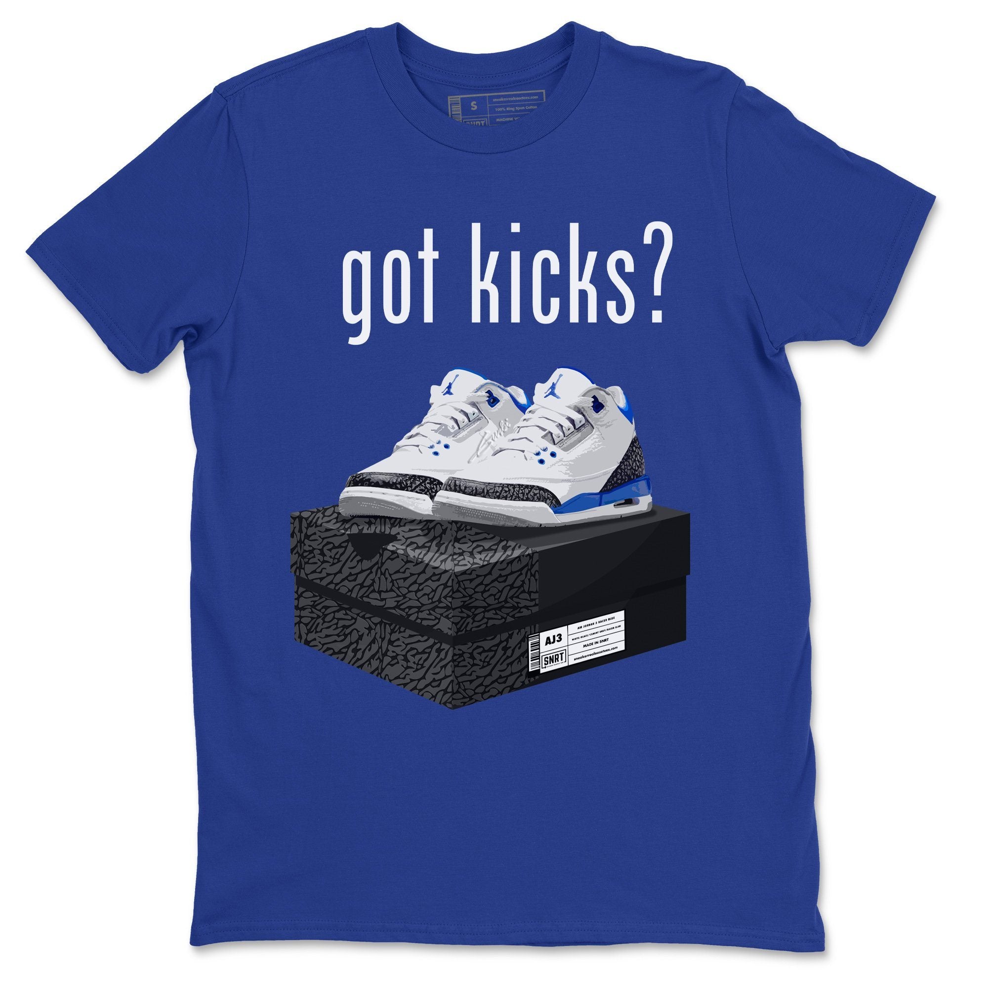 Got Kicks Unisex Tops - Air Jordan 3 Racer Blue