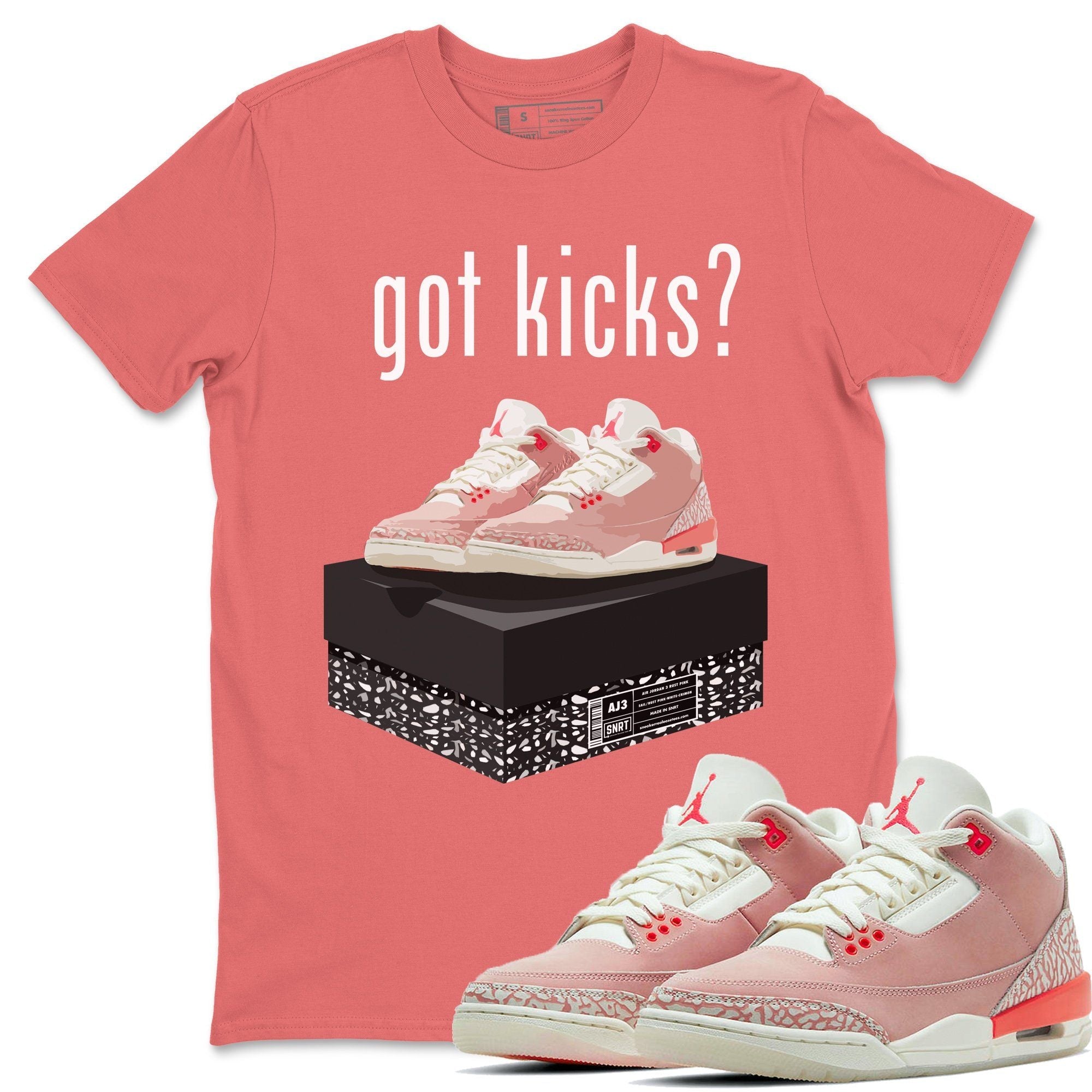 Got Kicks Unisex Tops - Air Jordan 3 Rust Pink