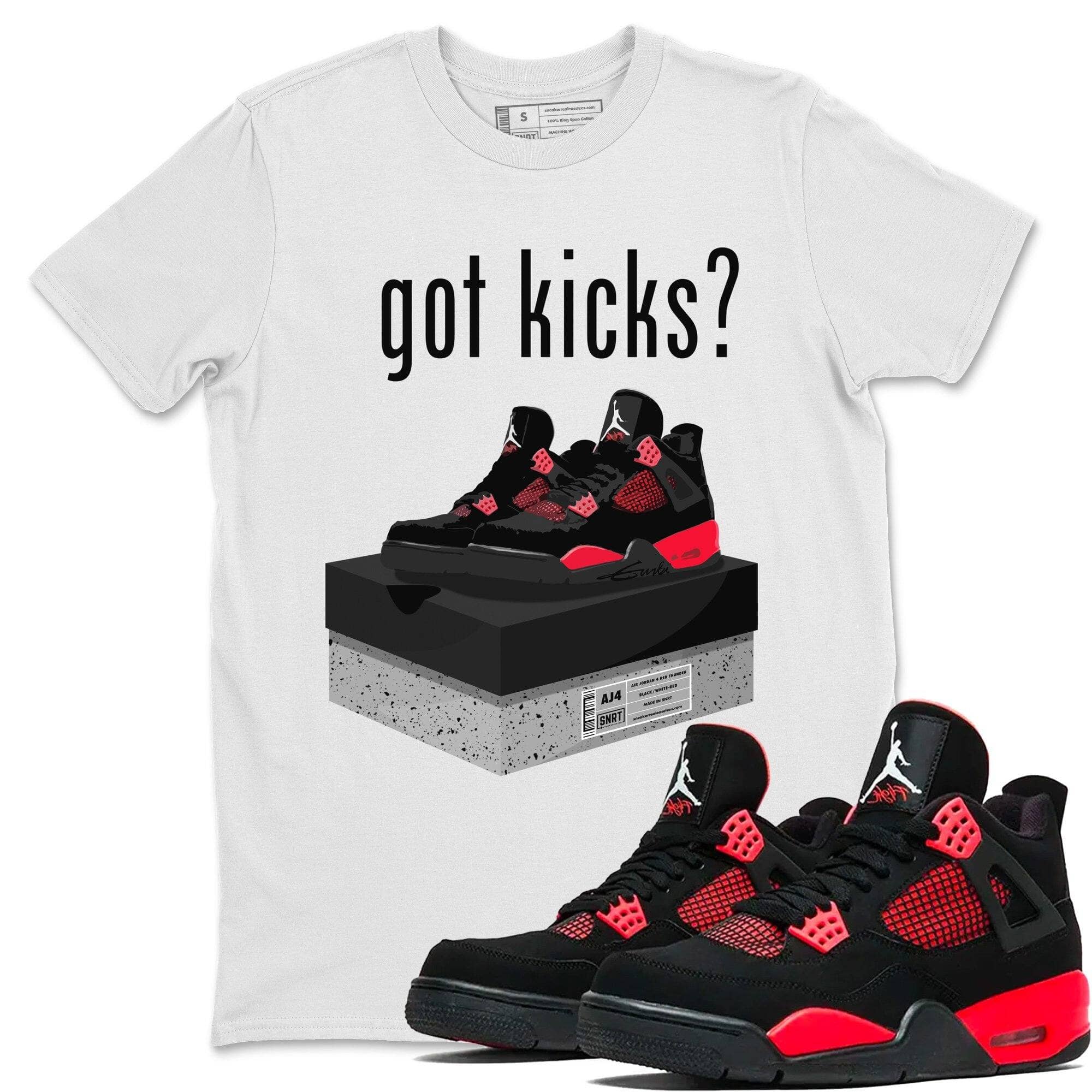 Got Kicks Unisex Tops - Air Jordan 4 Red Thunder