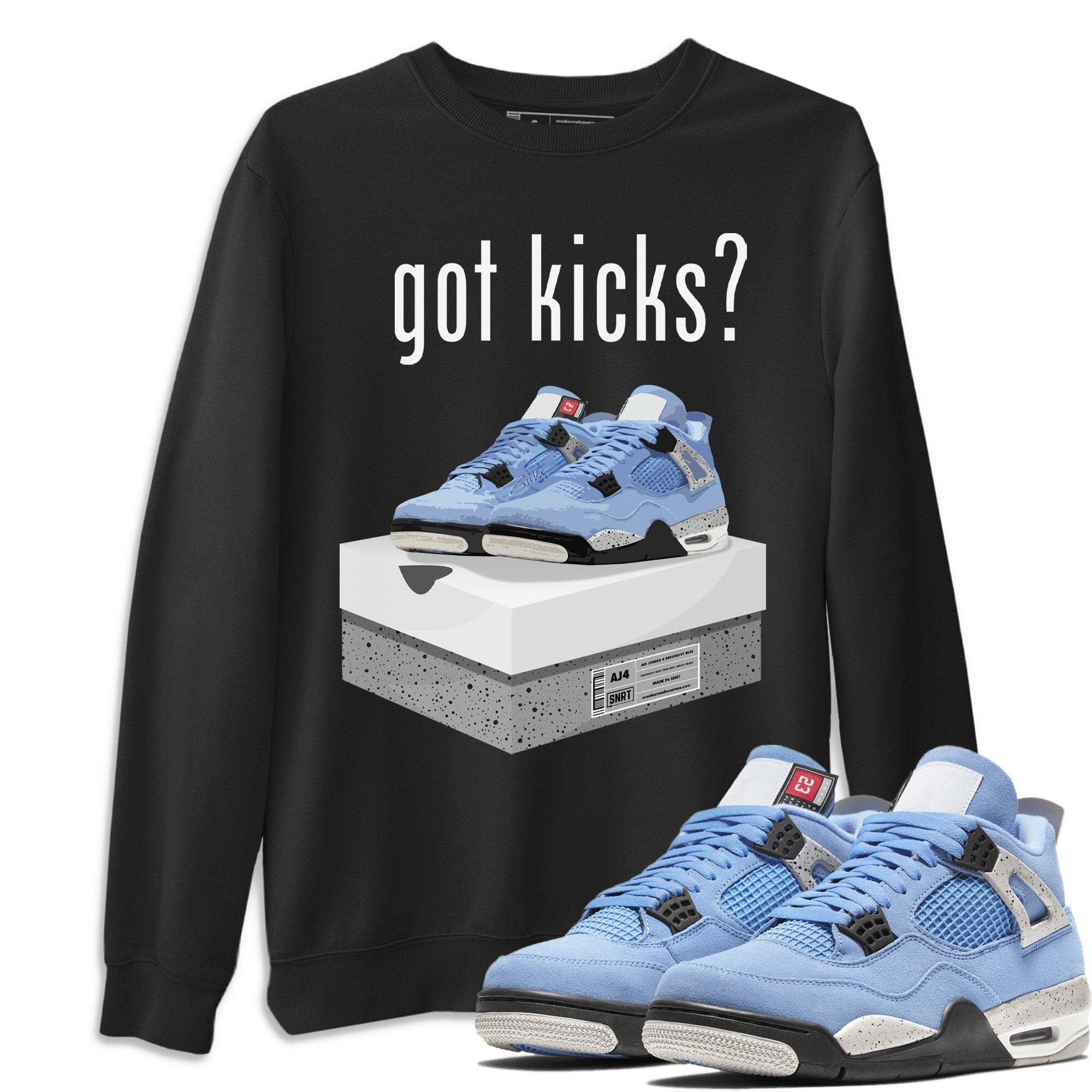 Got Kicks Unisex Tops - Air Jordan 4 University Blue