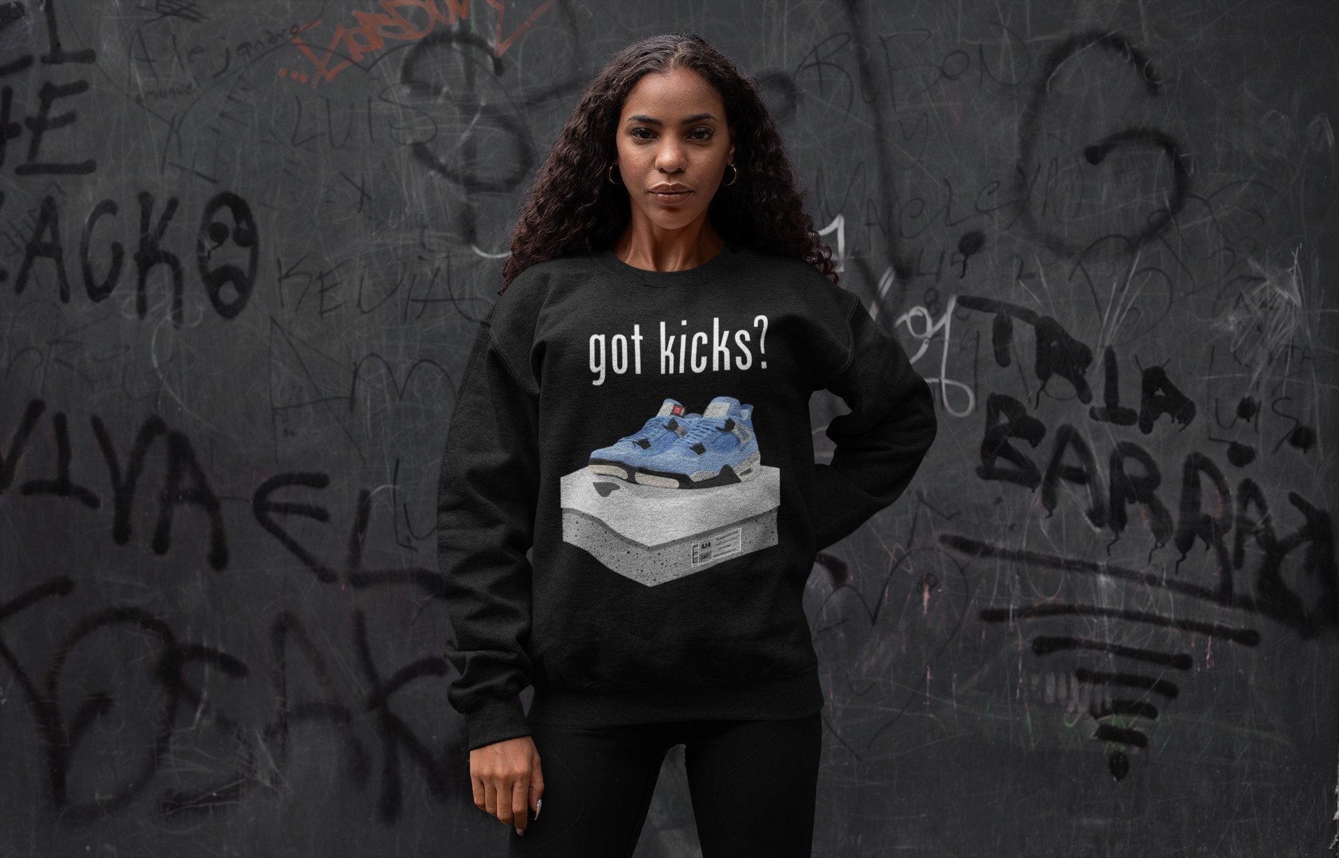 Got Kicks Unisex Tops - Air Jordan 4 University Blue