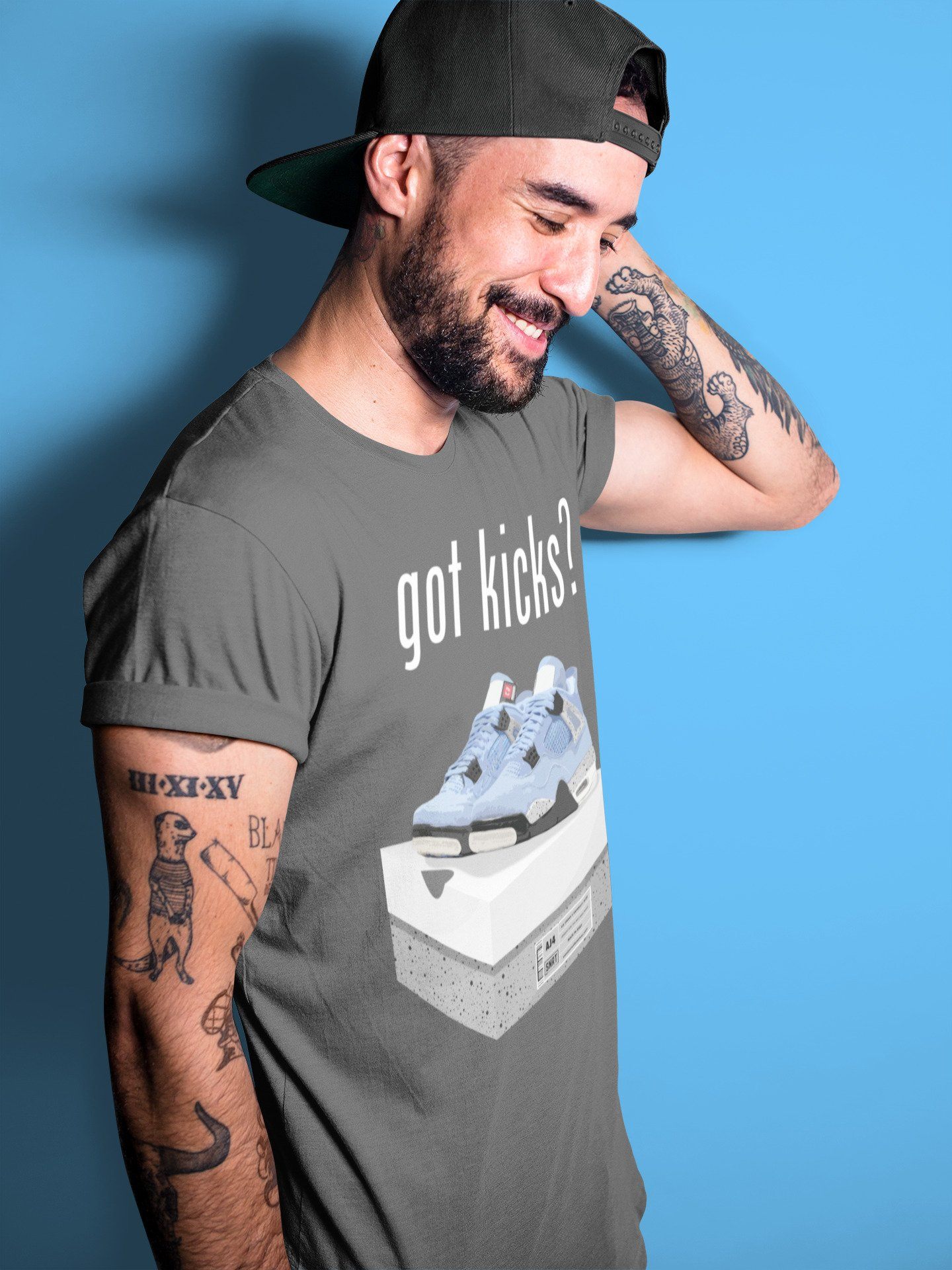 Got Kicks Unisex Tops - Air Jordan 4 University Blue