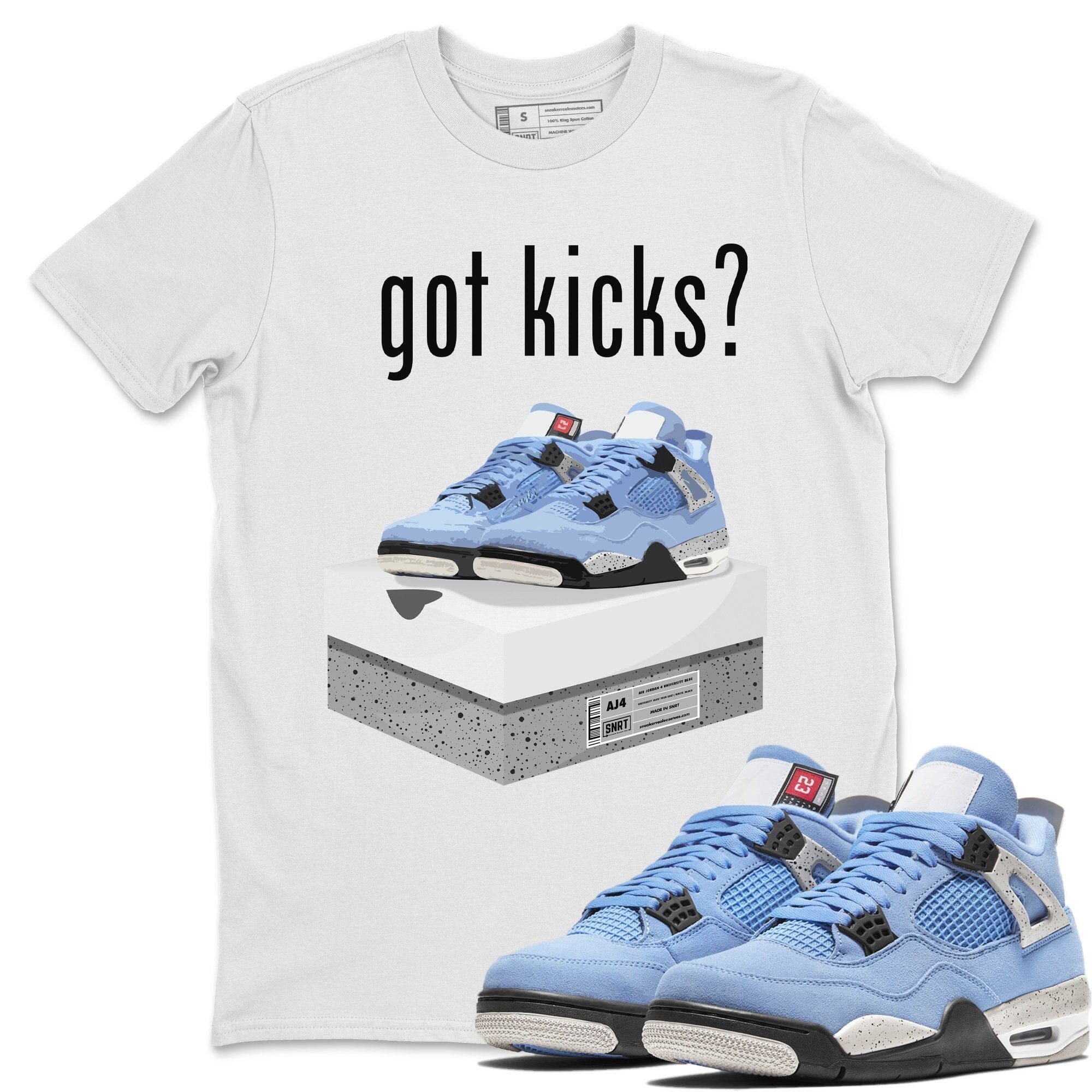 Got Kicks Unisex Tops - Air Jordan 4 University Blue