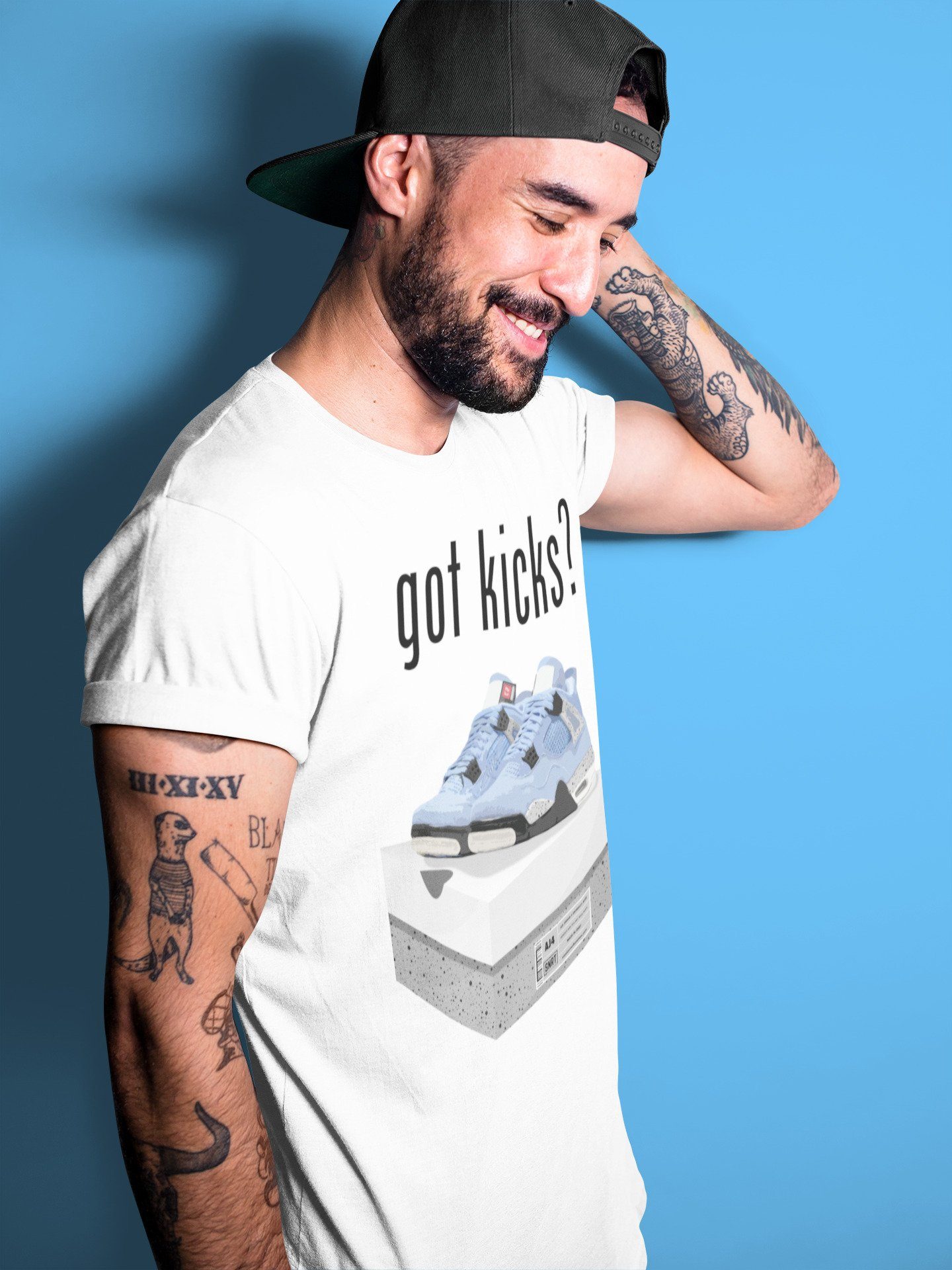Got Kicks Unisex Tops - Air Jordan 4 University Blue