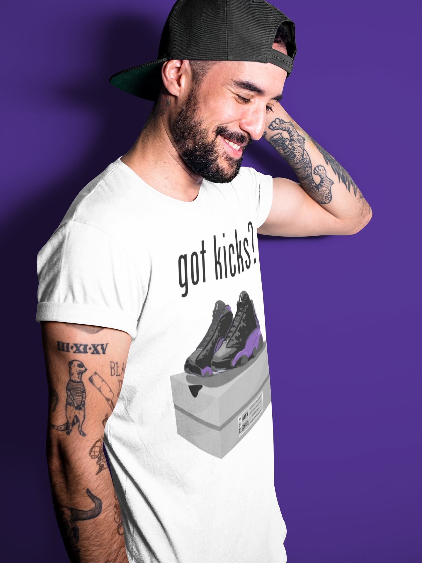 Got Kicks Unisex Tops - Air Jordan 13 Court Purple