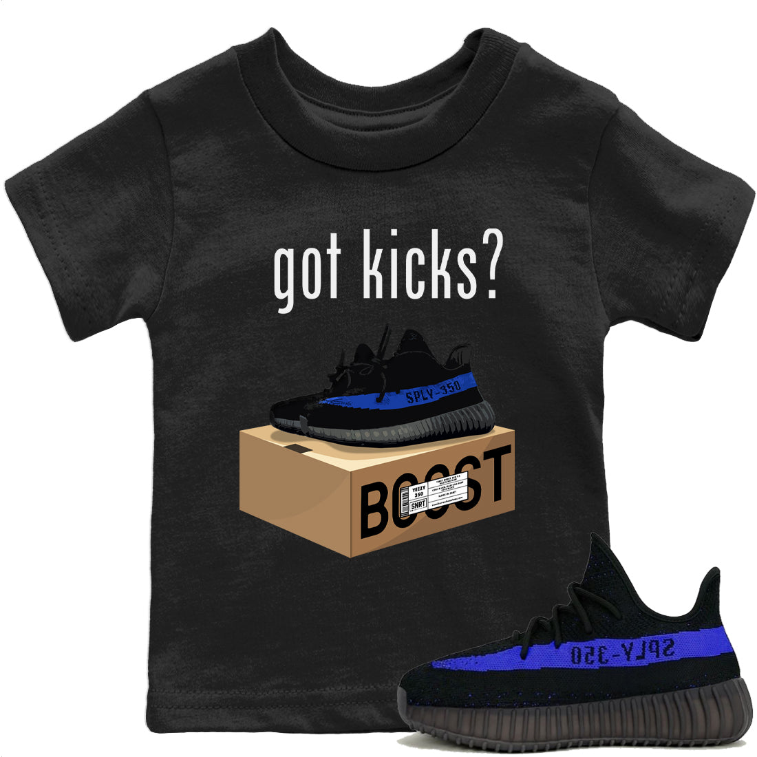 Got Kicks Kids Tops - Yeezy 350 Dazzling Blue