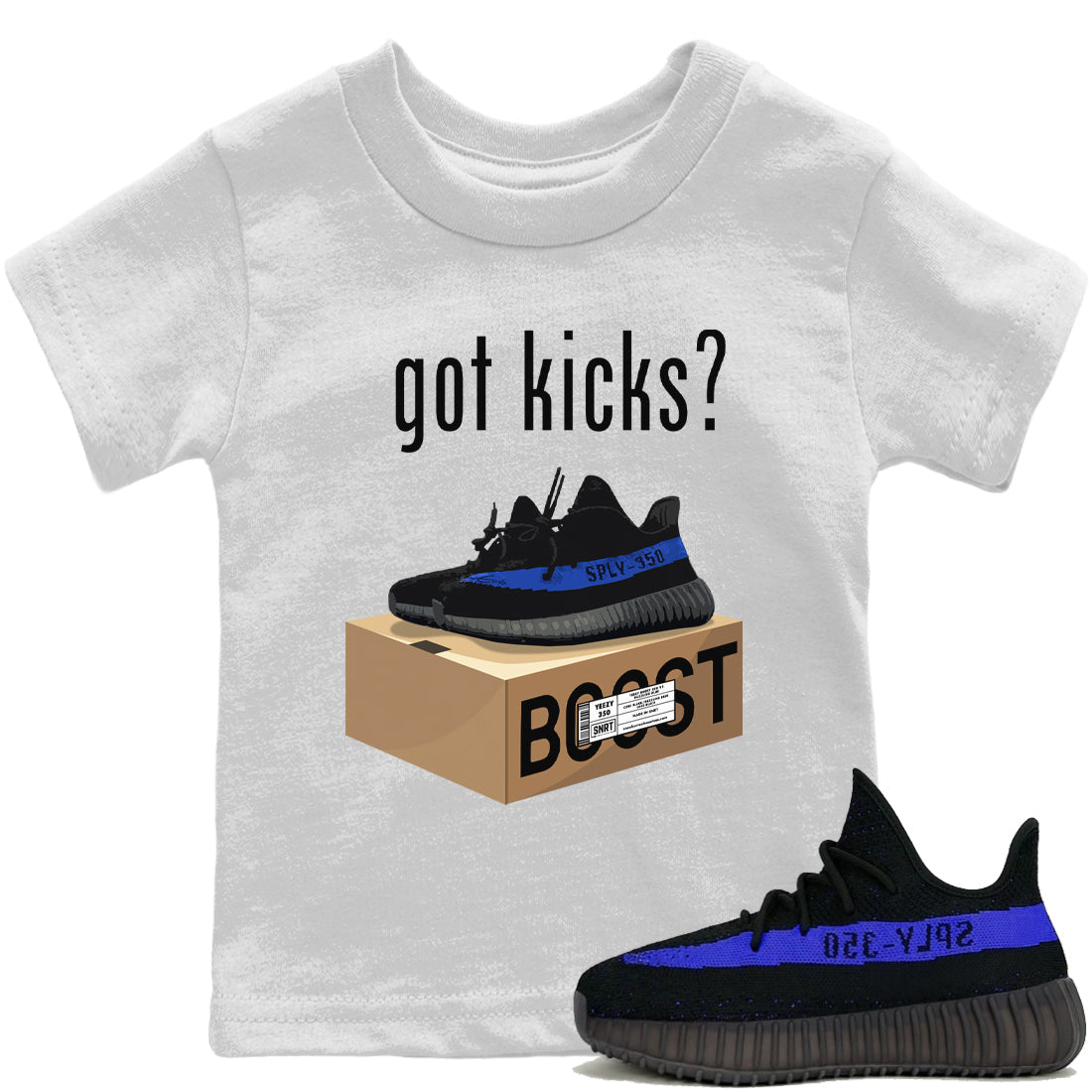Got Kicks Kids Tops - Yeezy 350 Dazzling Blue