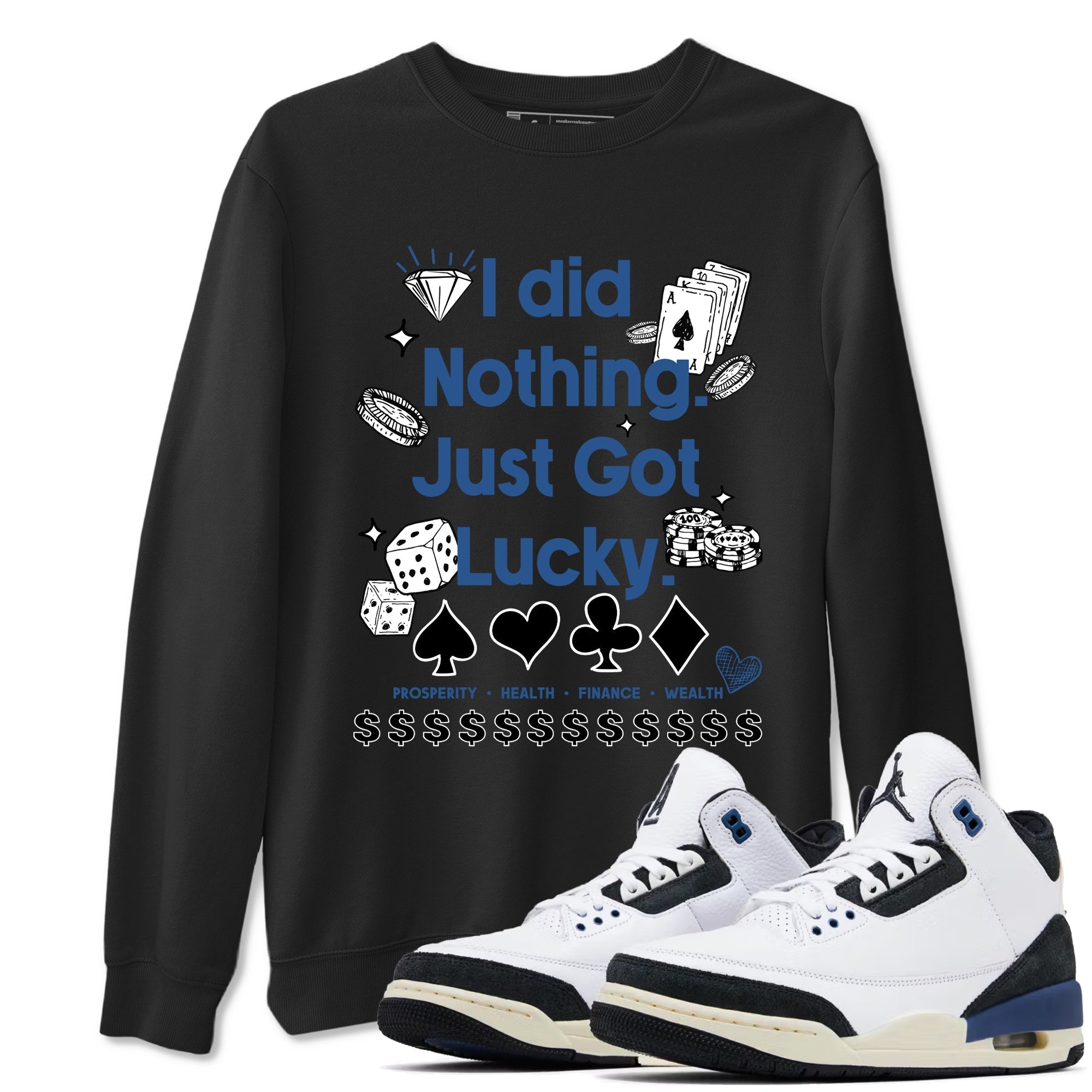 Got Lucky snkmatch Tees - Air Jordan 3 A Ma Maniere x Diffused Blue