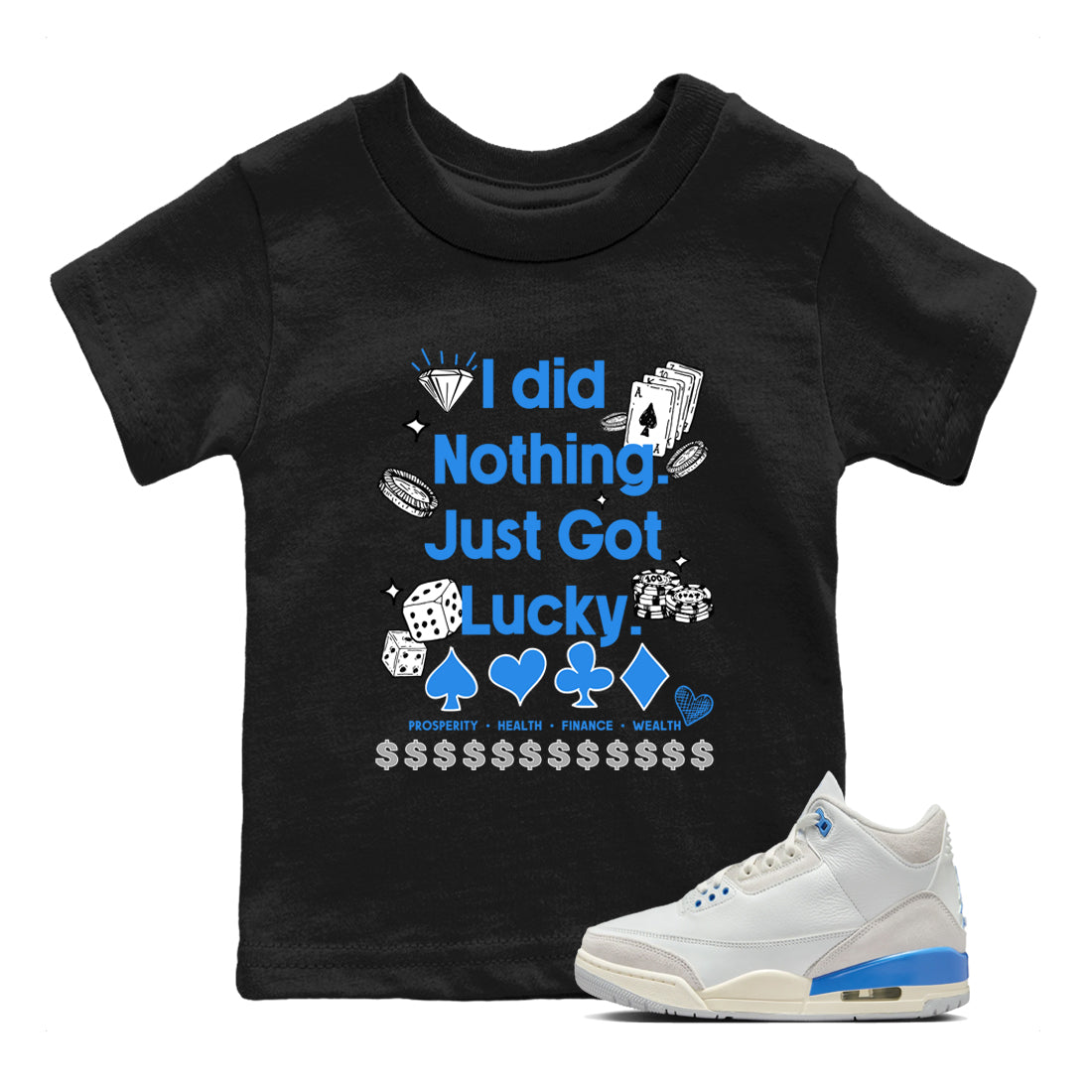Got Lucky snkmatch Tees Kids - Air Jordan 3 Lucky Shorts