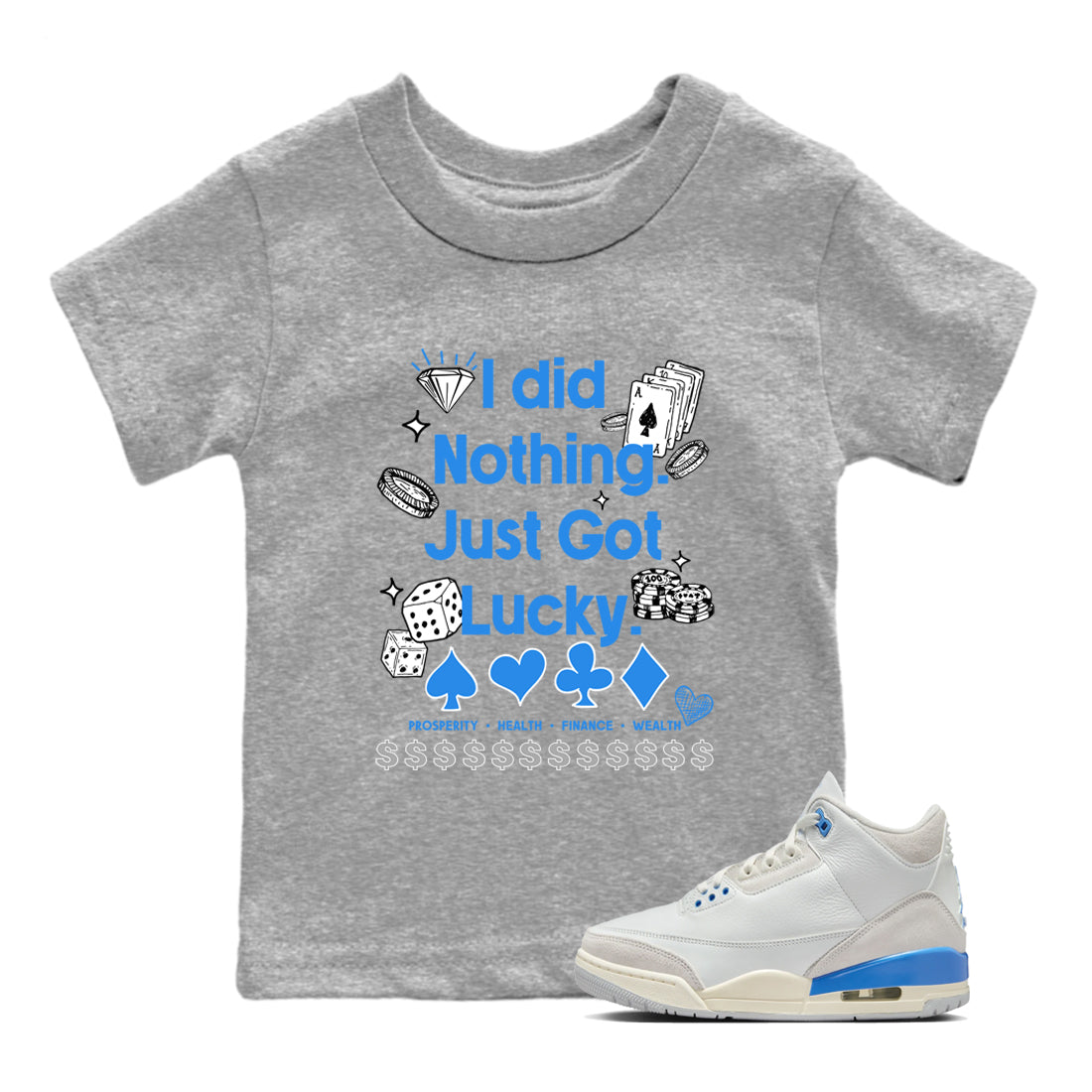 Got Lucky snkmatch Tees Kids - Air Jordan 3 Lucky Shorts