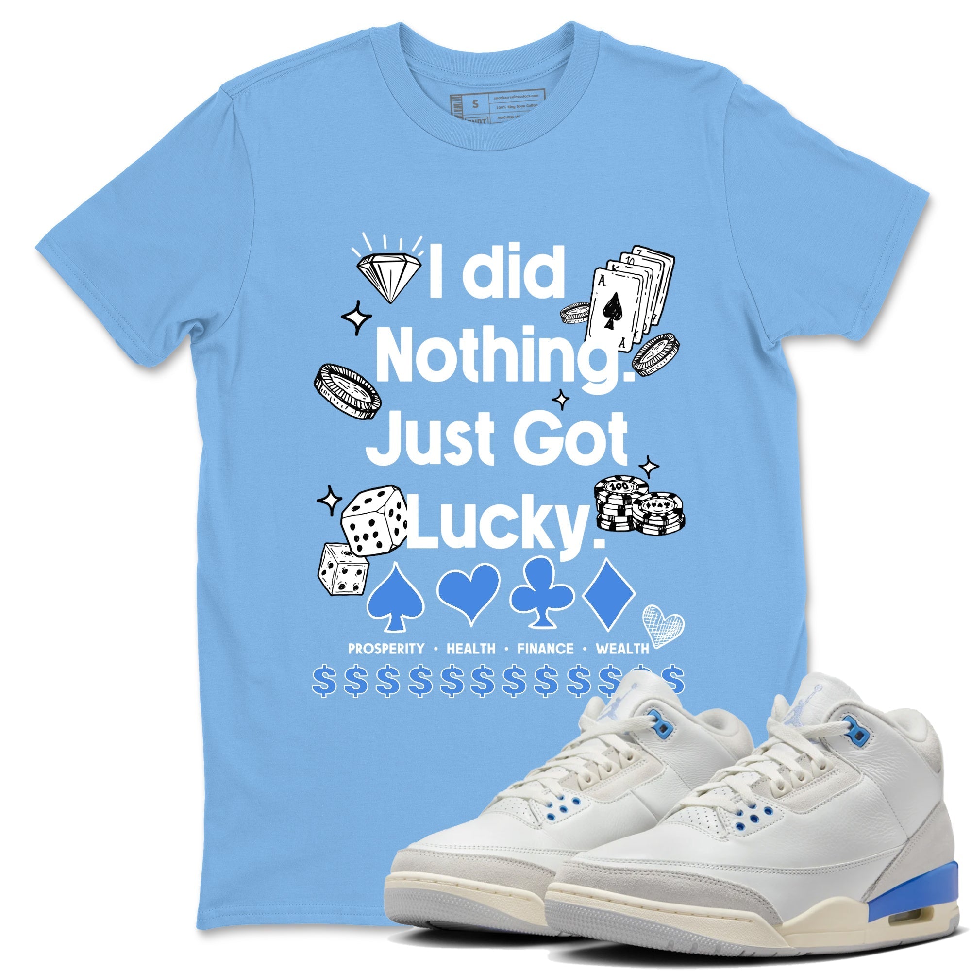 Got Lucky snkmatch Tees - Air Jordan 3 Lucky Shorts