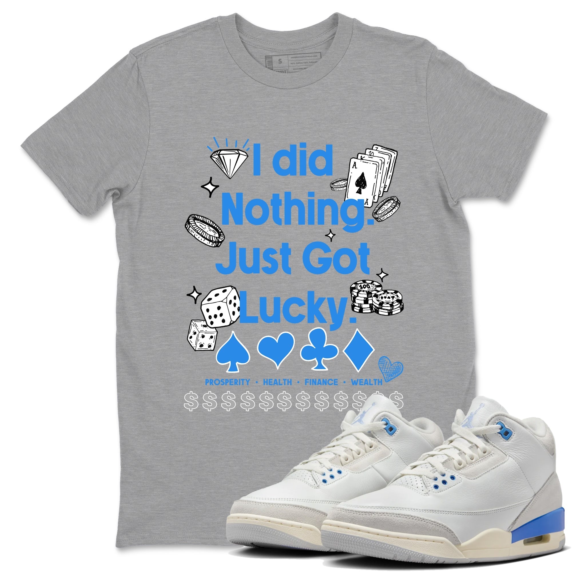 Got Lucky snkmatch Tees - Air Jordan 3 Lucky Shorts