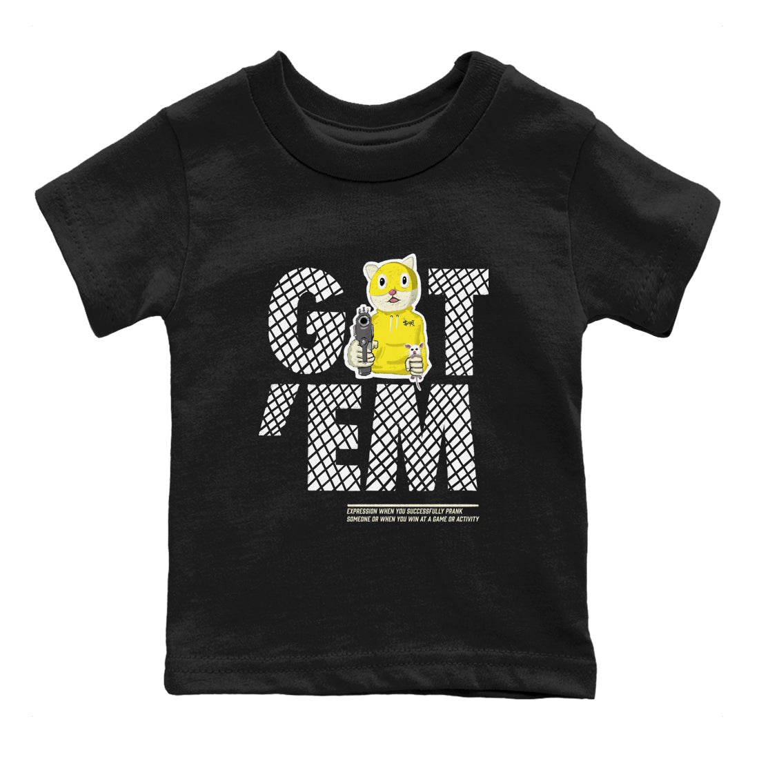 Got'em Cat snkmatch Tees Kids - Air Jordan 4 Vivid Sulfur