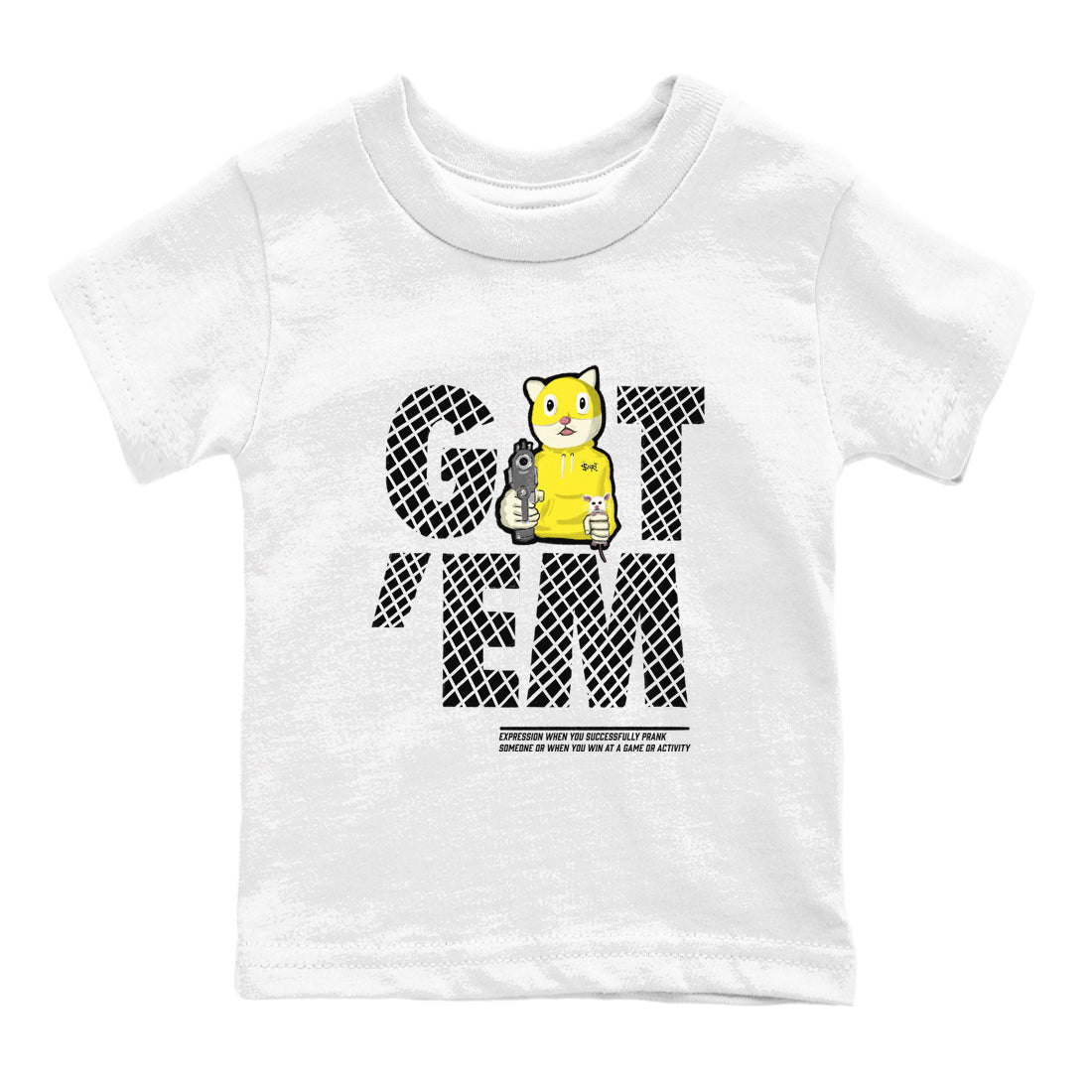 Got'em Cat snkmatch Tees Kids - Air Jordan 4 Vivid Sulfur