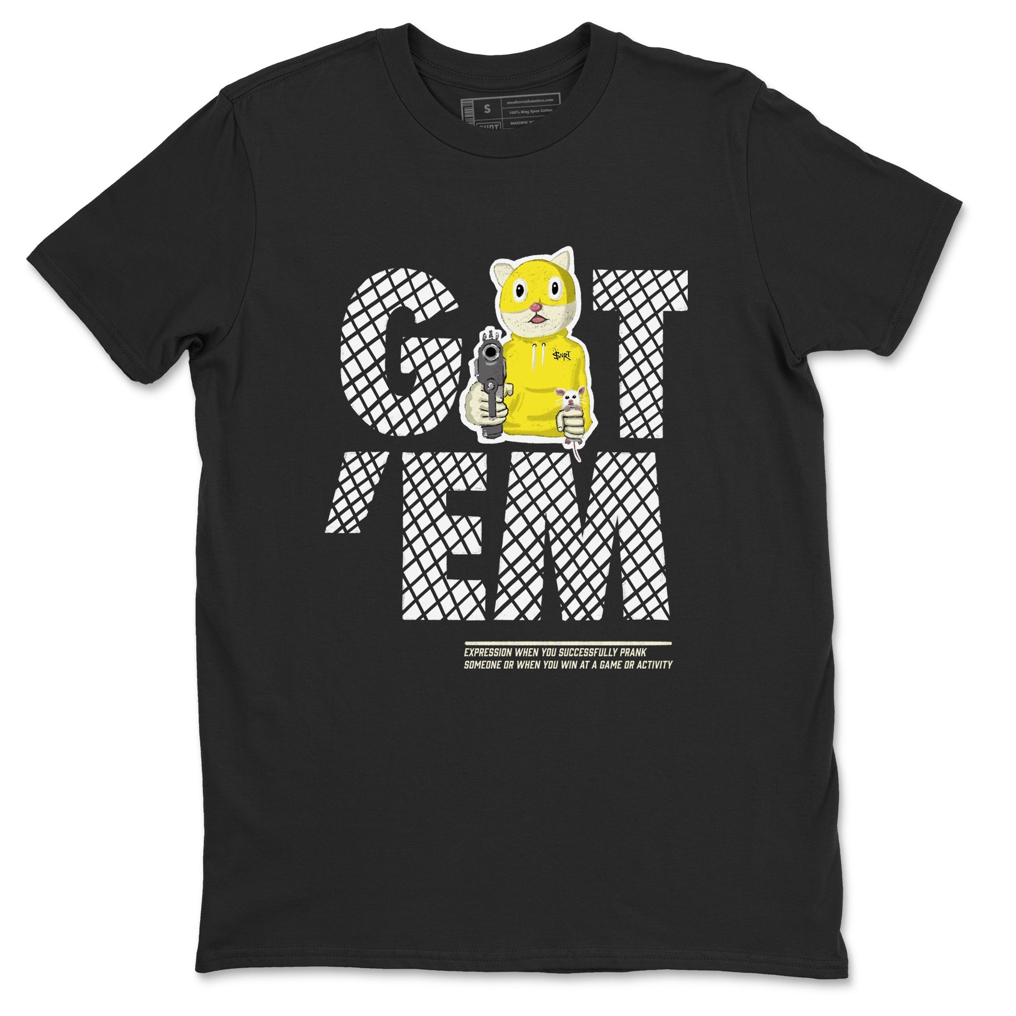 Got'em Cat snkmatch Tees - Air Jordan 4 Vivid Sulfur