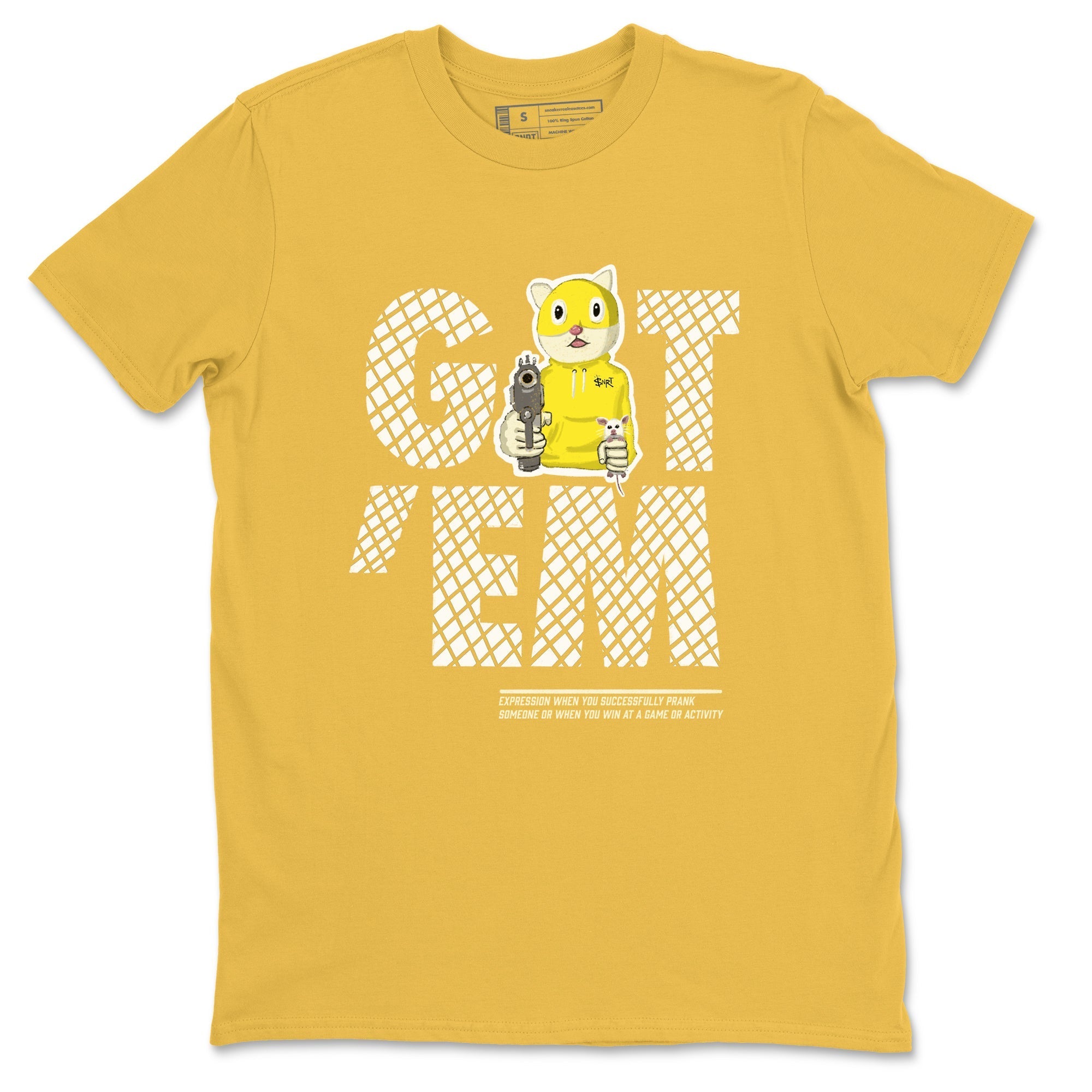 Got'em Cat snkmatch Tees - Air Jordan 4 Vivid Sulfur